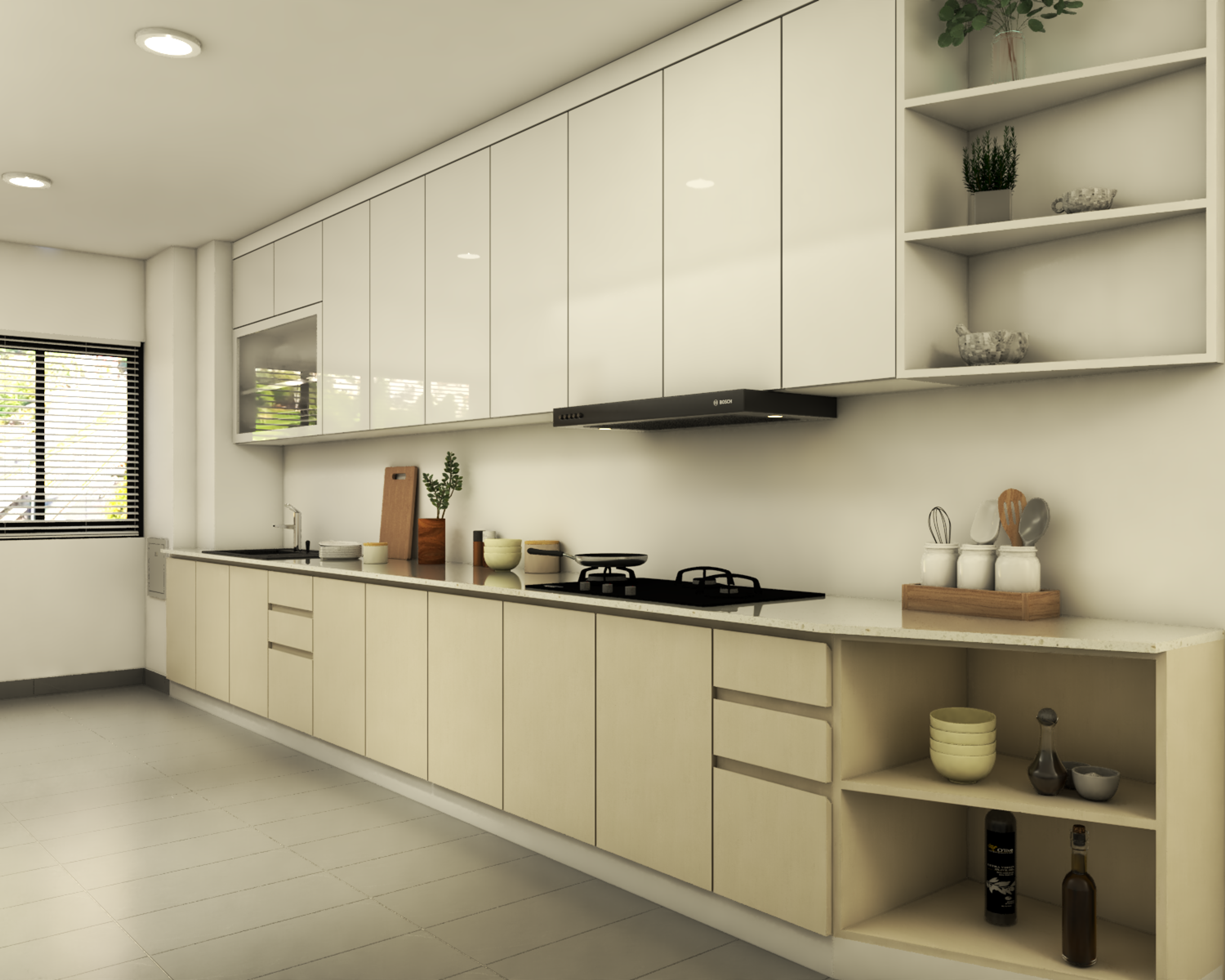 Spacious Modern Kitchen - Livspace