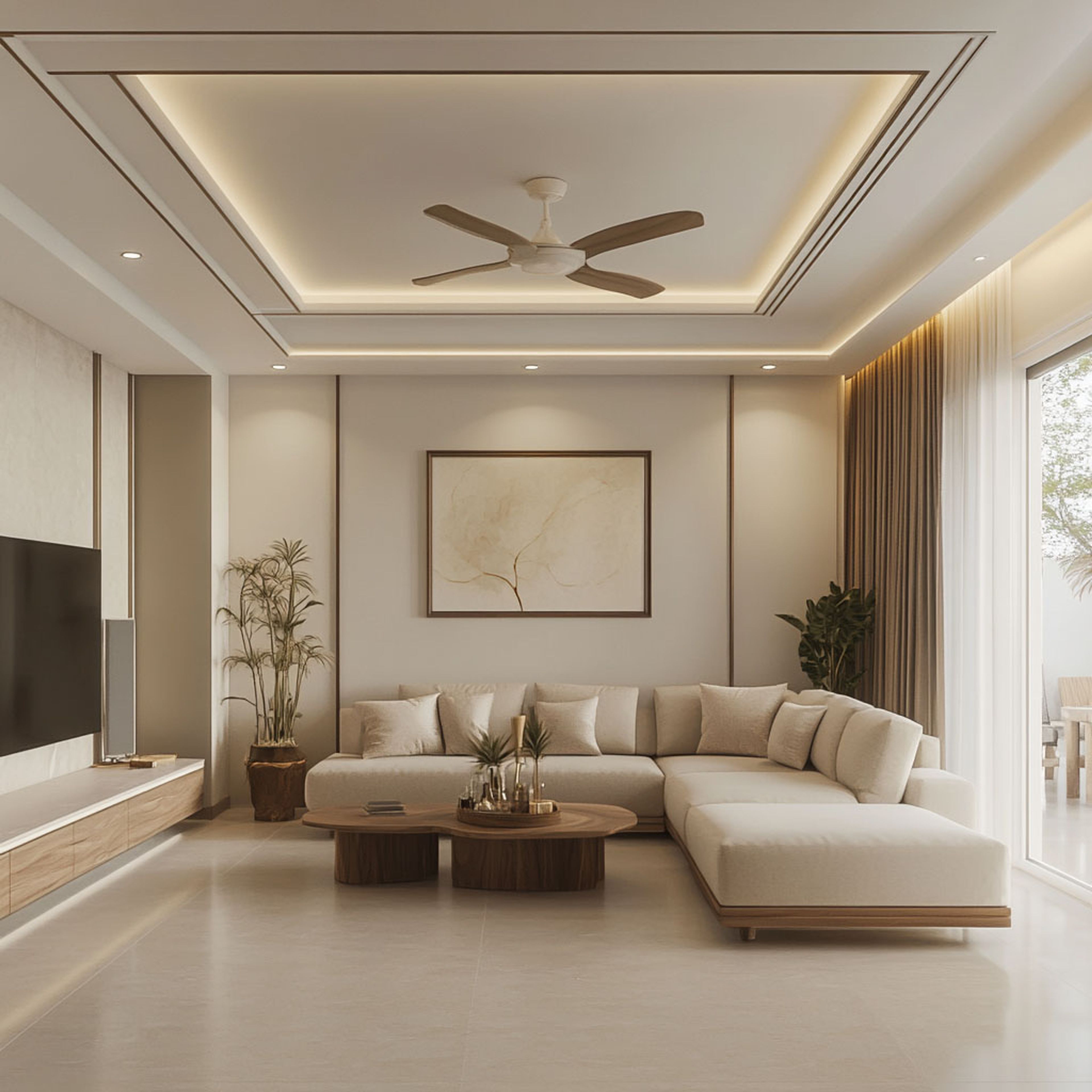 Brown Wall Trim Design for Bedrooms and Living Rooms