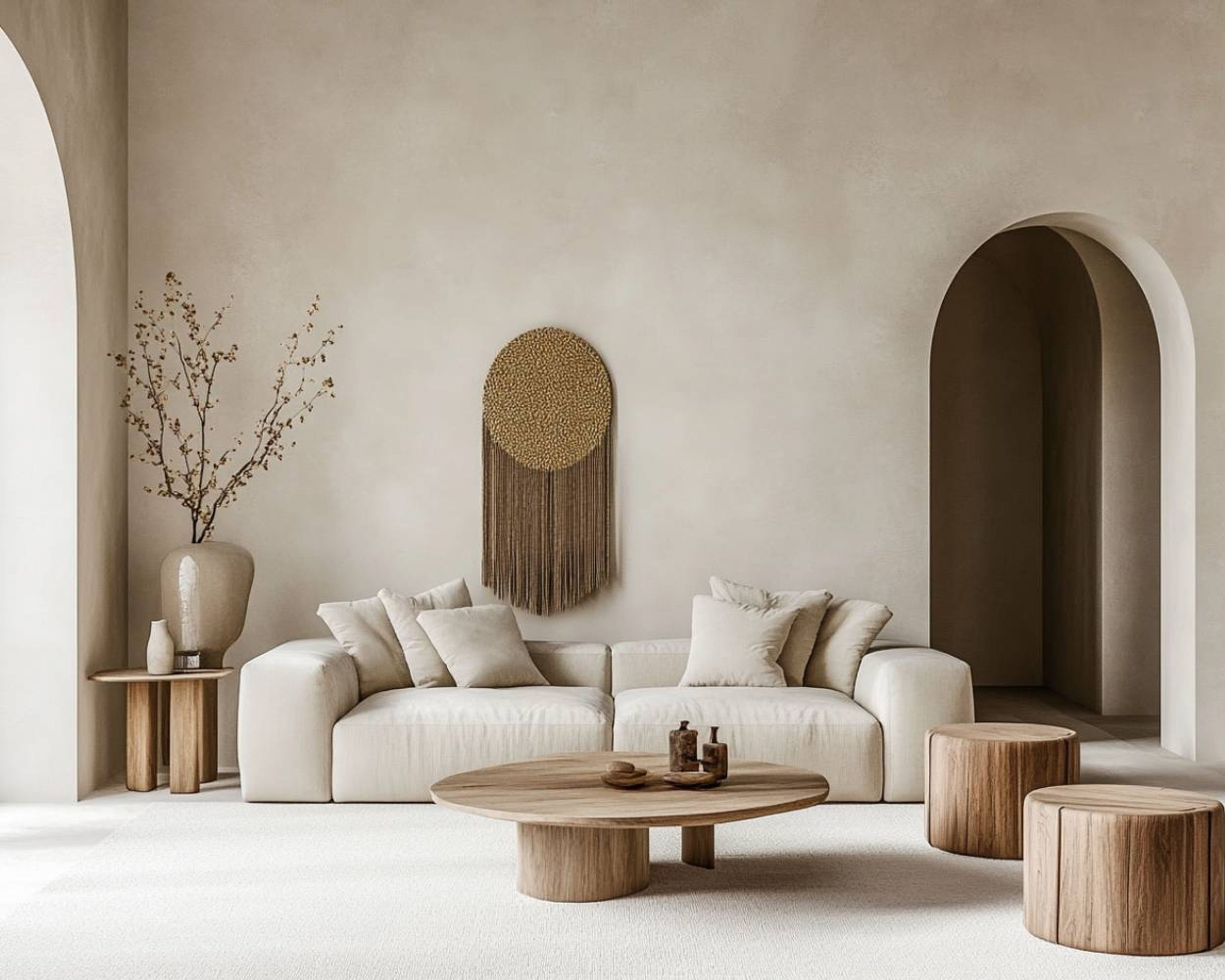 Beige Texture Wall Paint Design