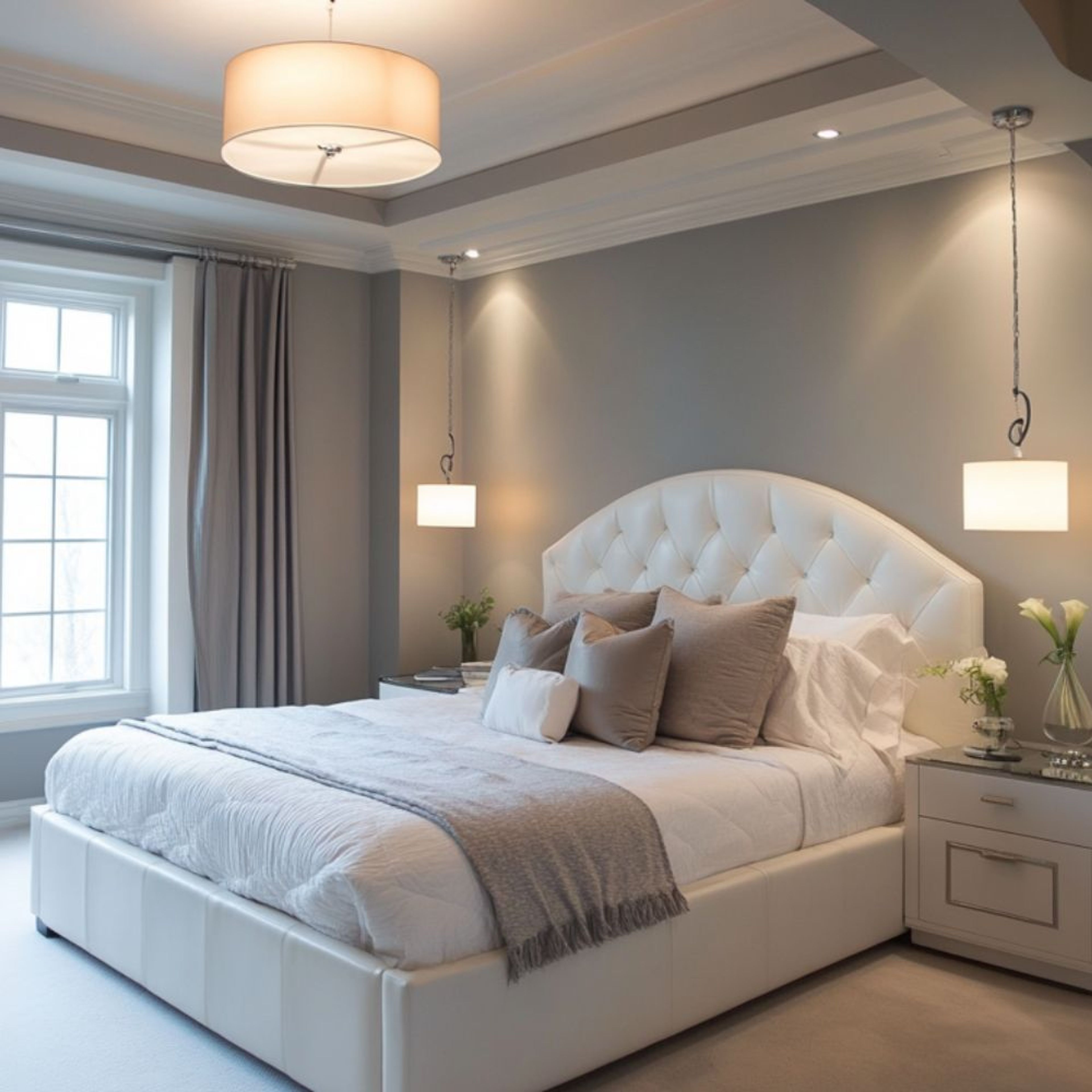 Contemporary Gypsum Peripheral False Ceiling Design