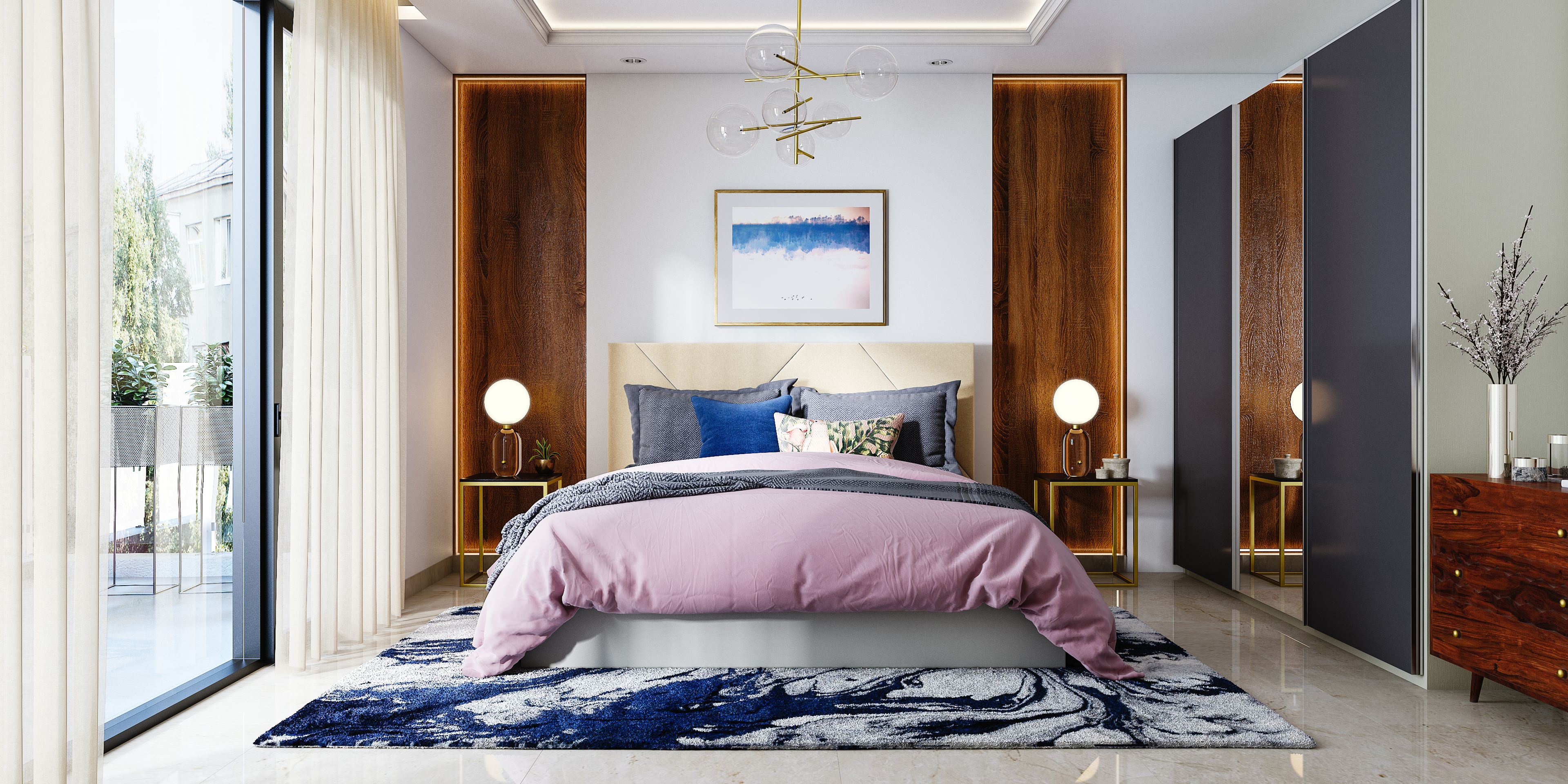 Contemporary Master Bedroom Design – Livspace