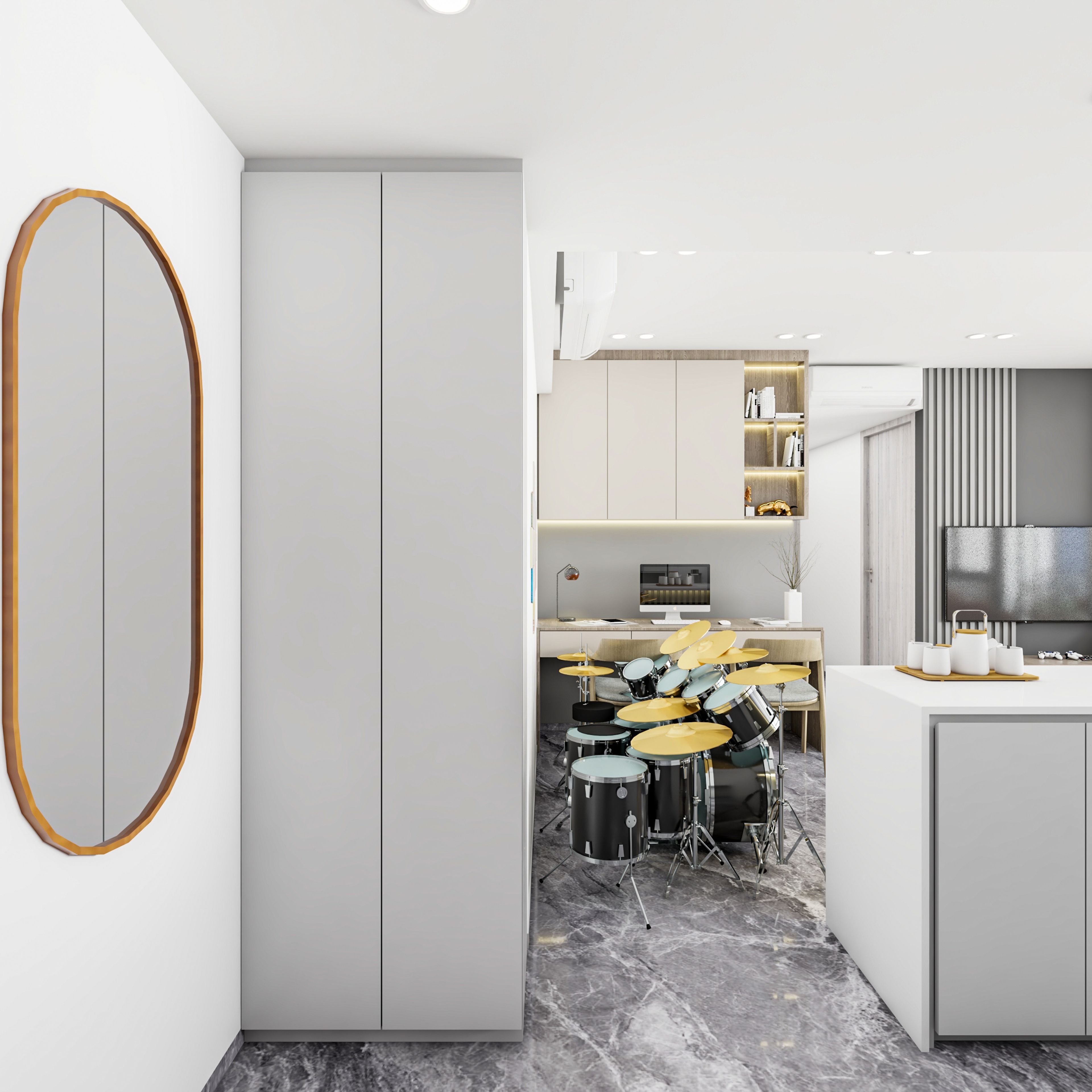 Spacious Foyer Design Idea - Livspace