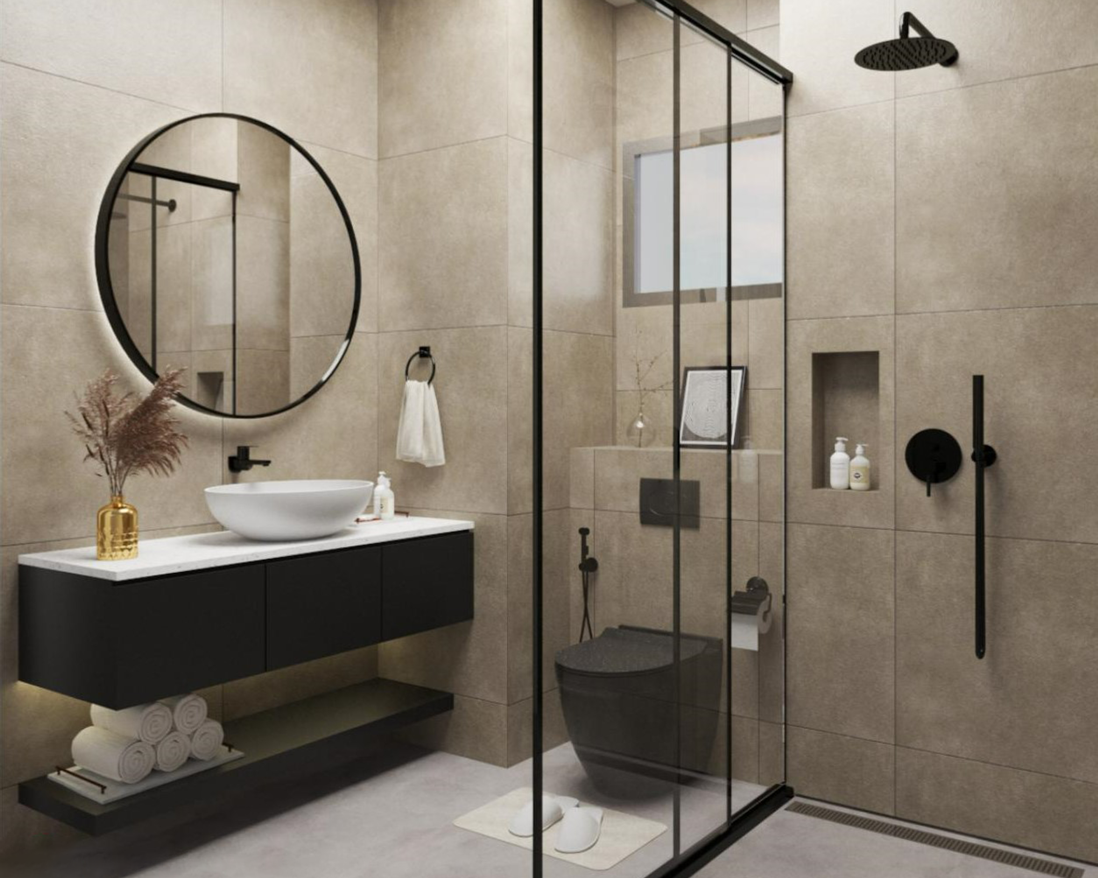 Modern Toilet Interior Design - Livspace