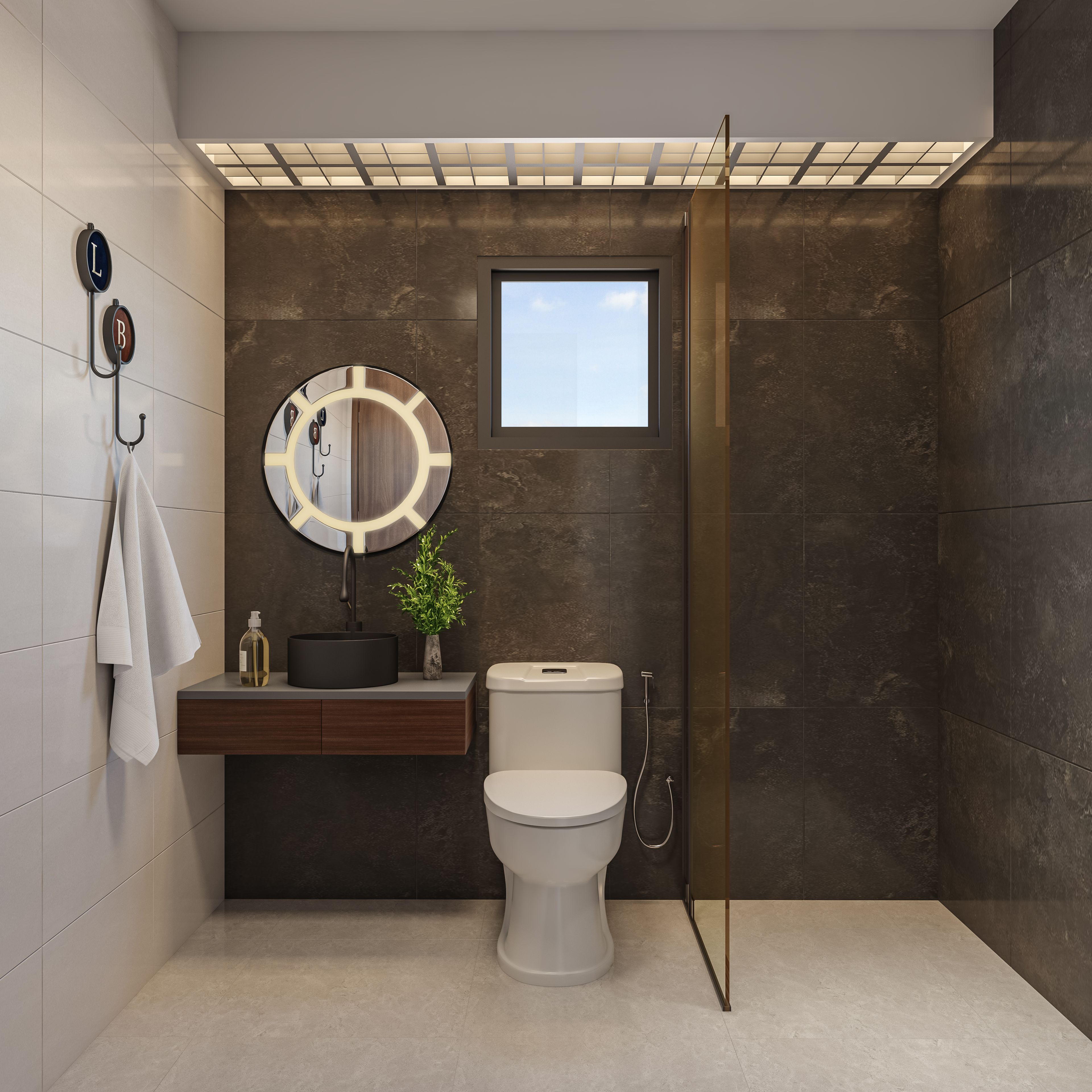Modern Toilet Interior Design - Livspace