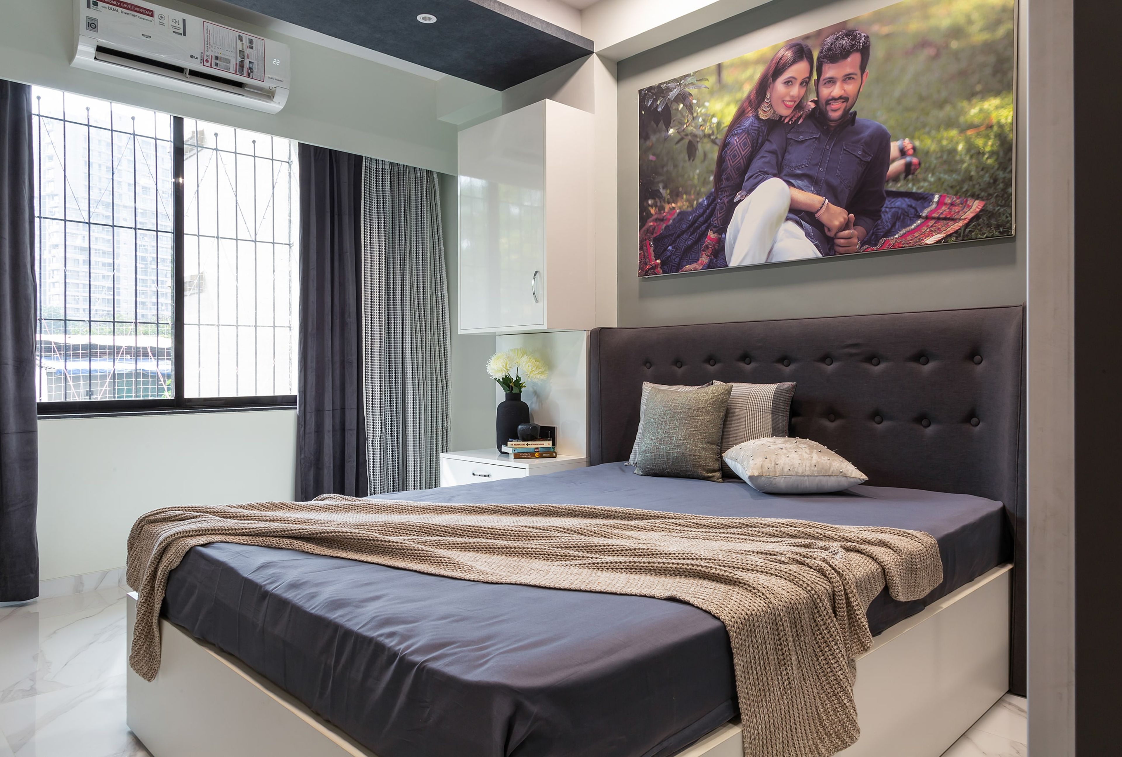 Contemporary House Design For 2-BHK Flat In Mumbai