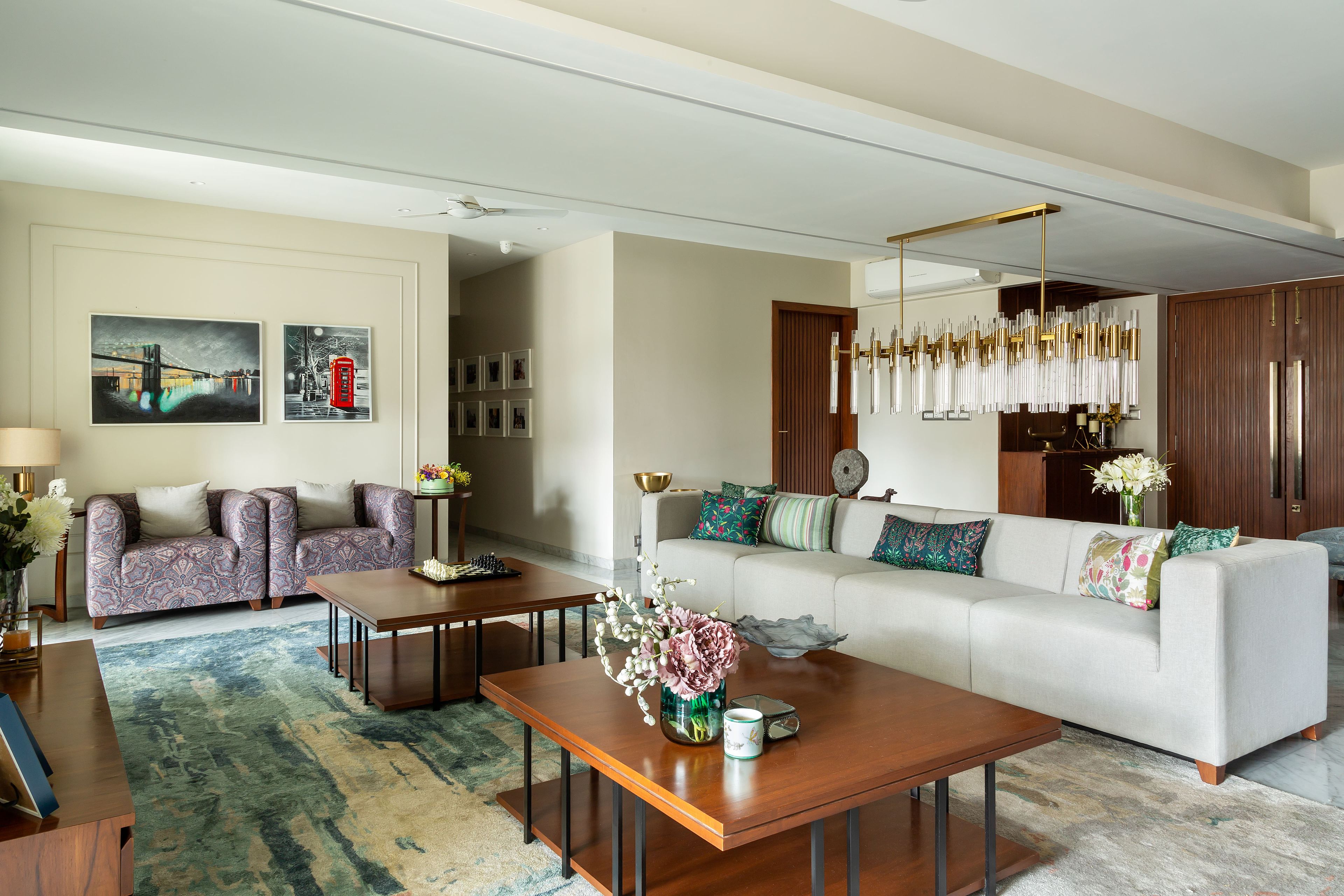 Classic 3-BHK House Design - Livspace