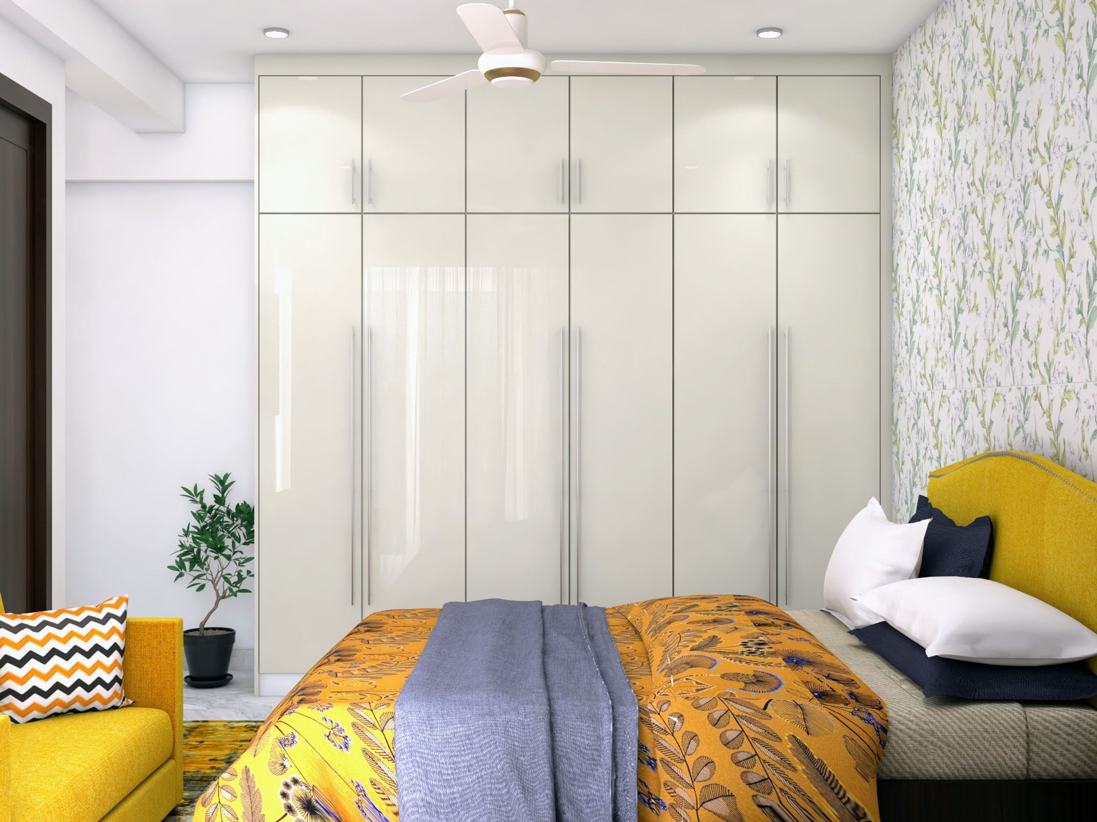 Sophisticated Master Bedroom With Contemporary Interiors