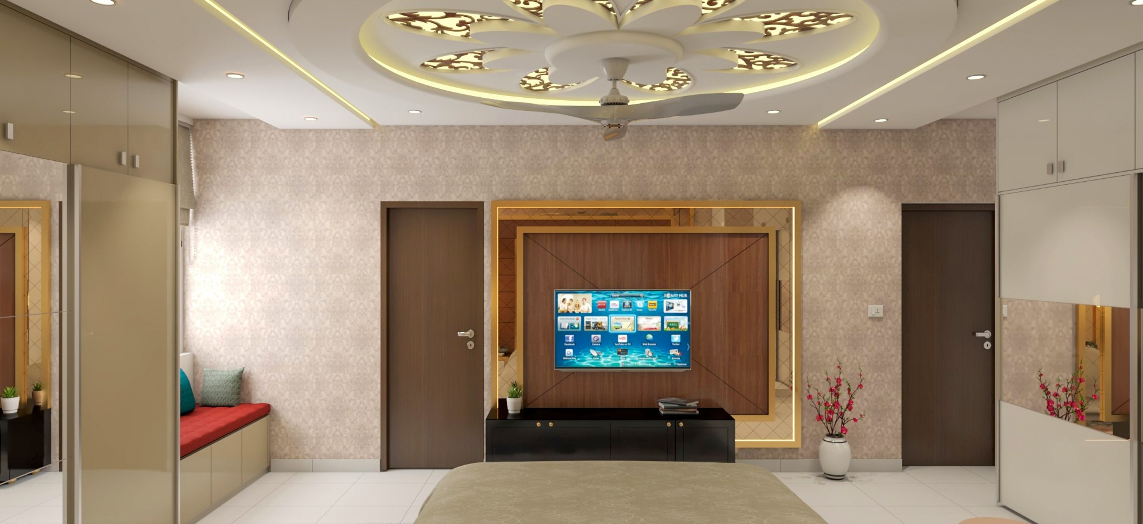 Spacious Traditional Designed Bedroom - Livspace