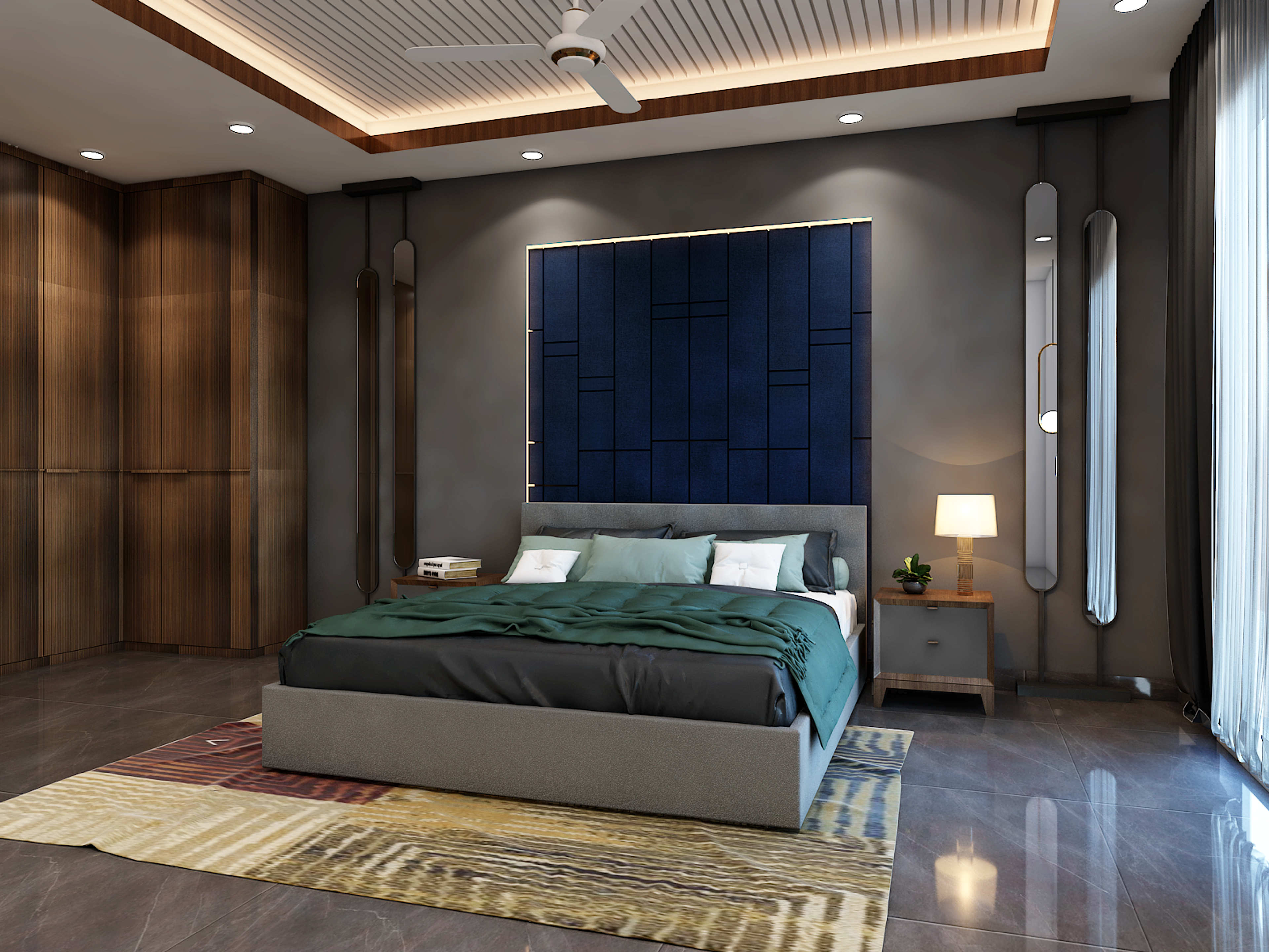 Vintage Master Bedroom With Minimal Bed Furniture