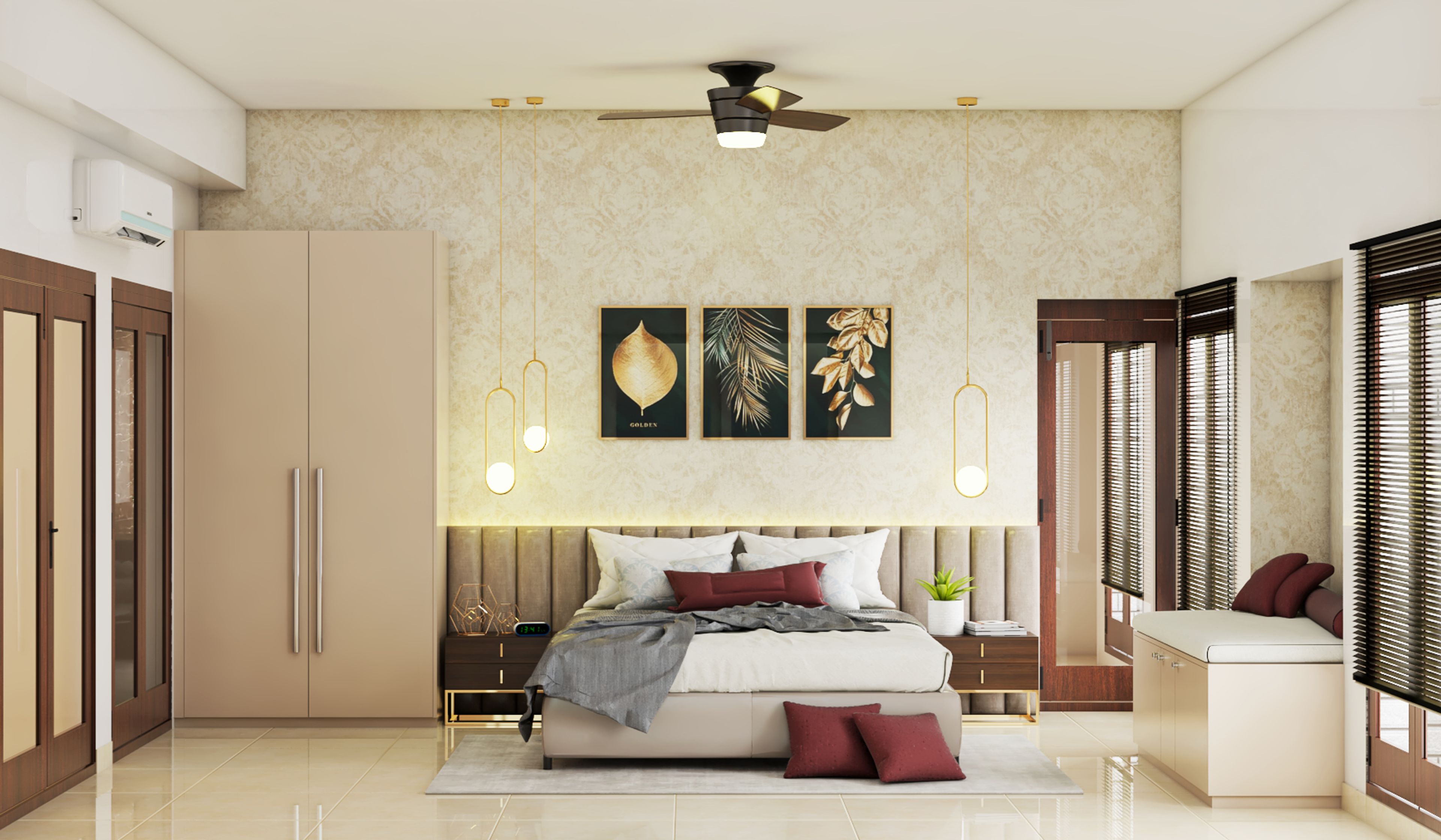 Modern Minimal Glam Master Bedroom For Teenagers