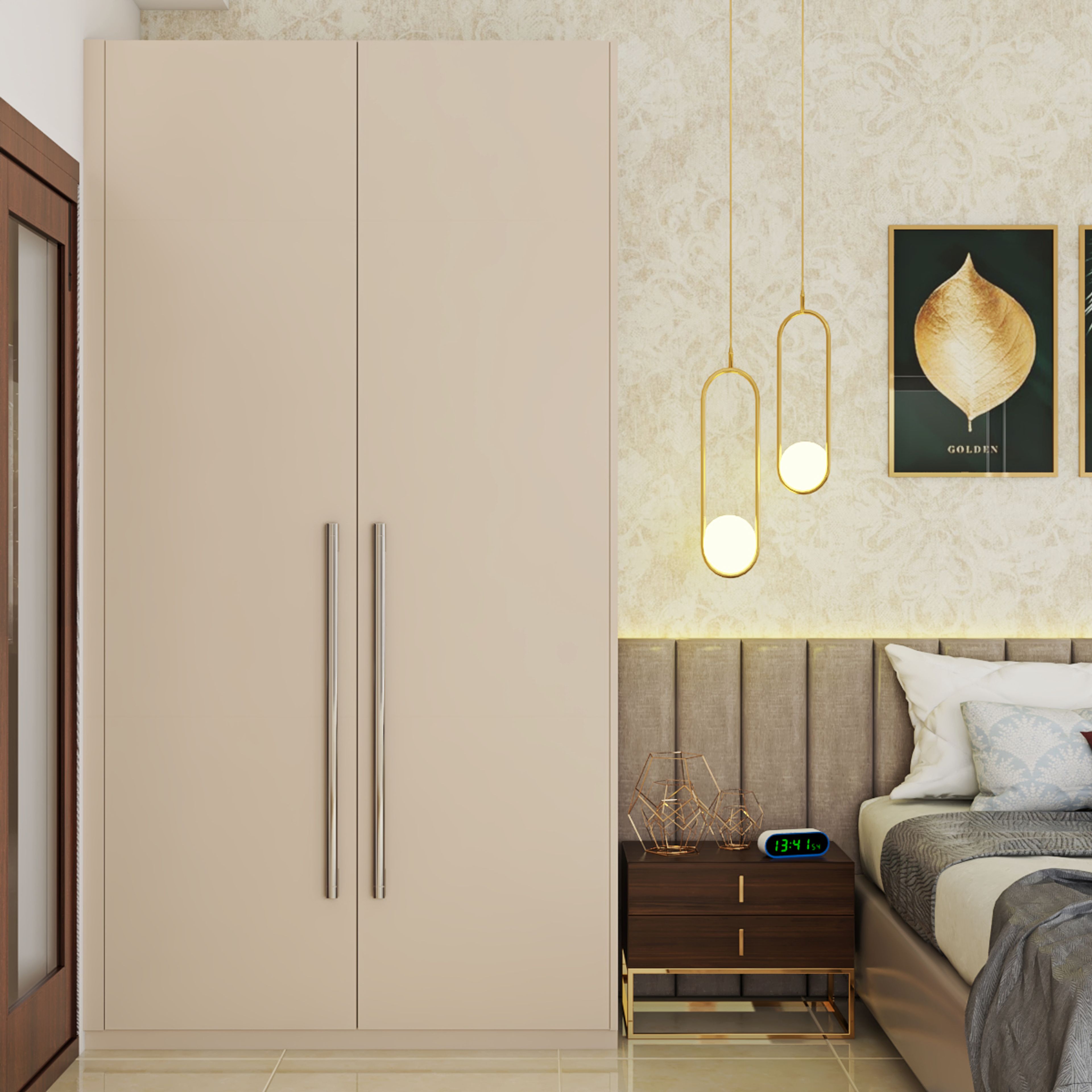 Contemporary Bedroom with Separate Wardrobe - Livspace