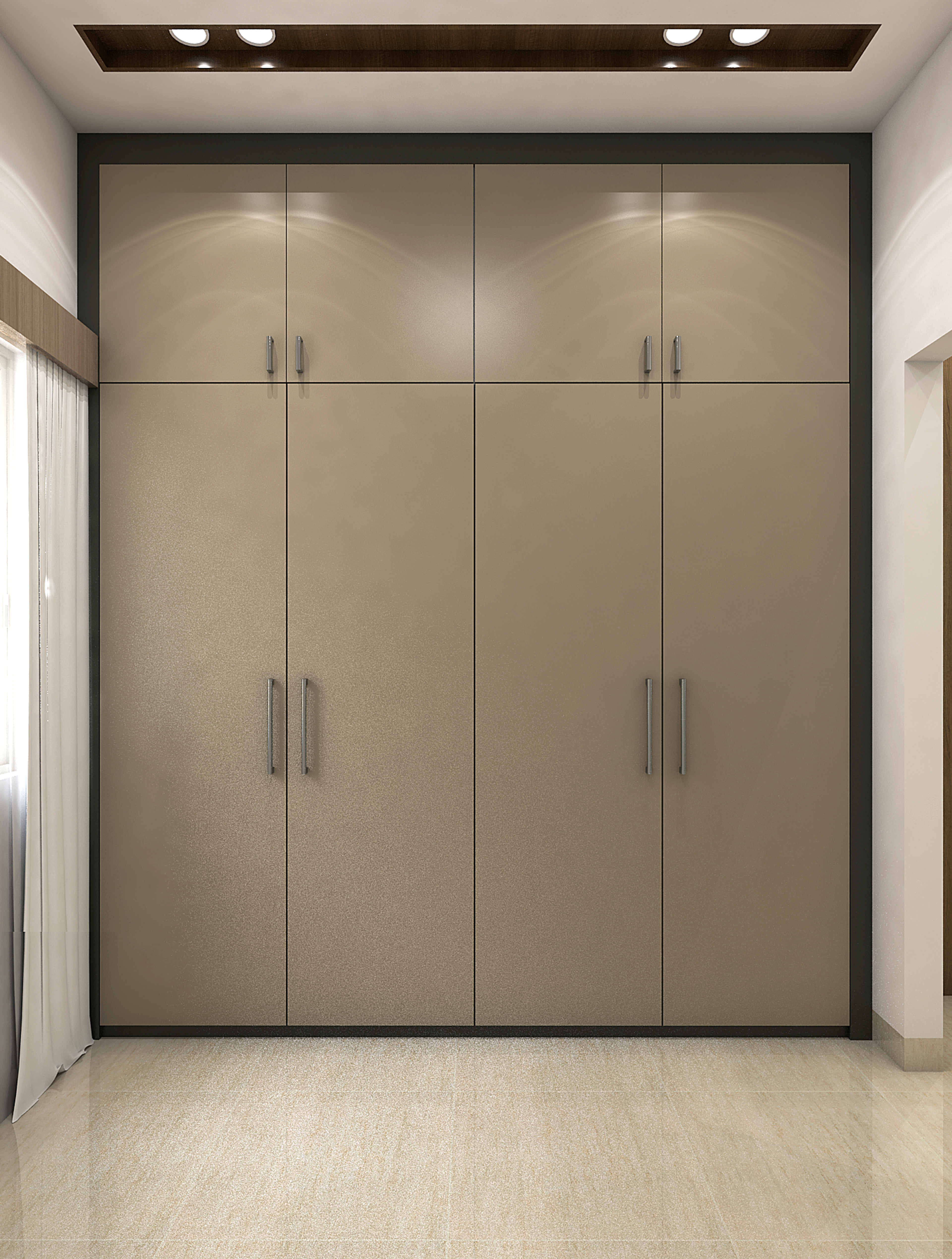 Master Bedroom with Accent Wall - Livspace