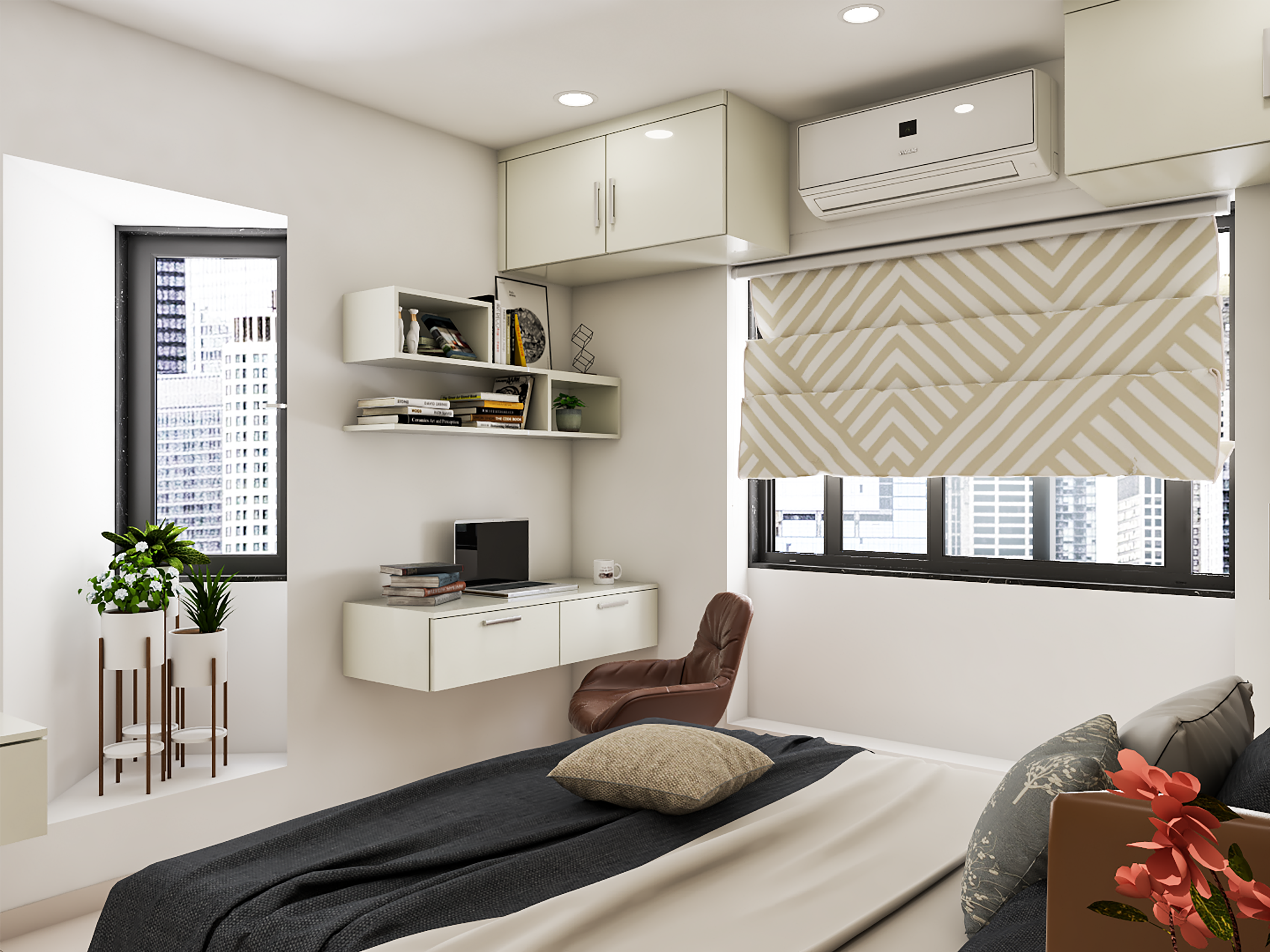 Spacious Master Bedroom Livspace