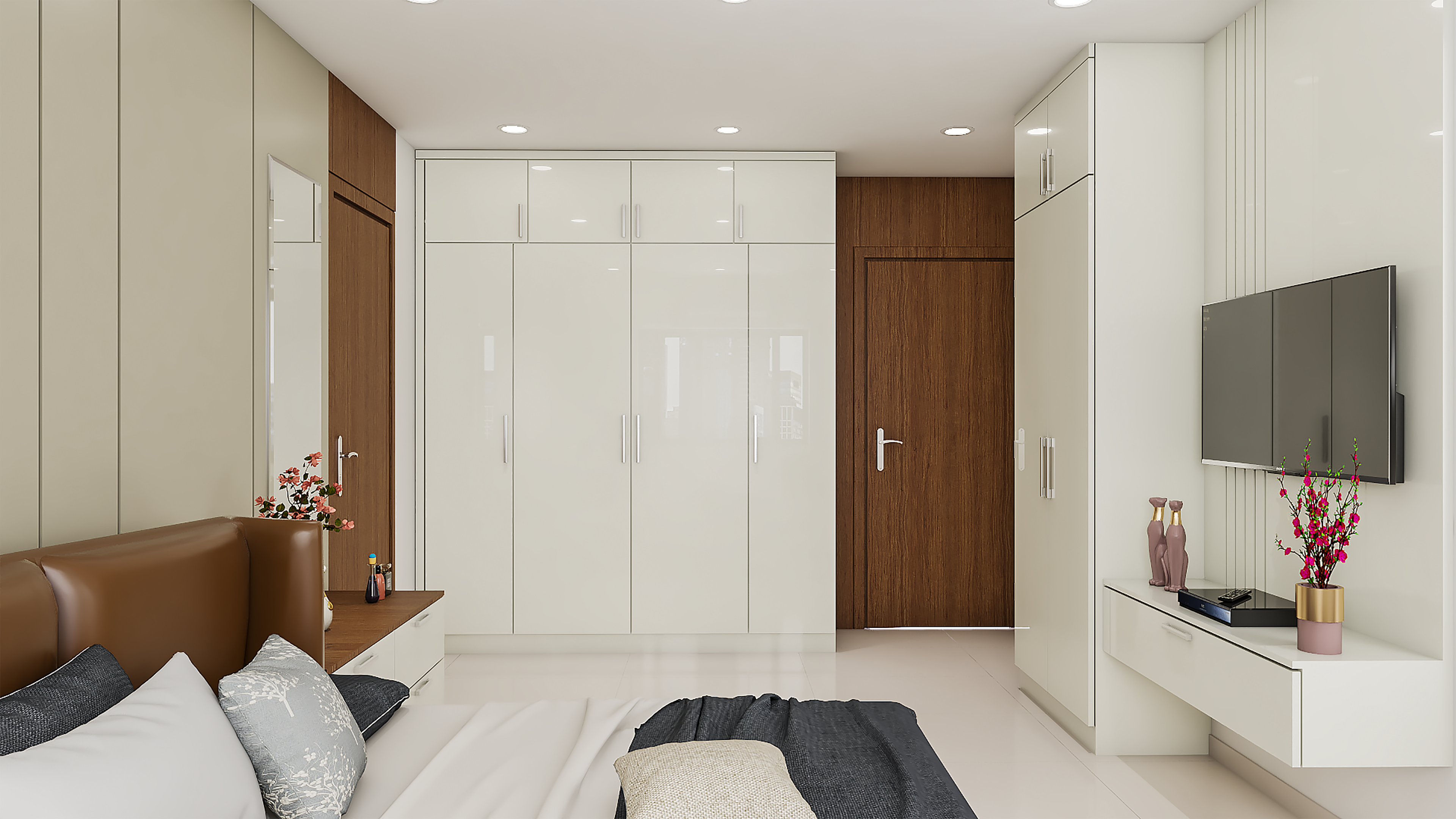 Spacious Master Bedroom Livspace