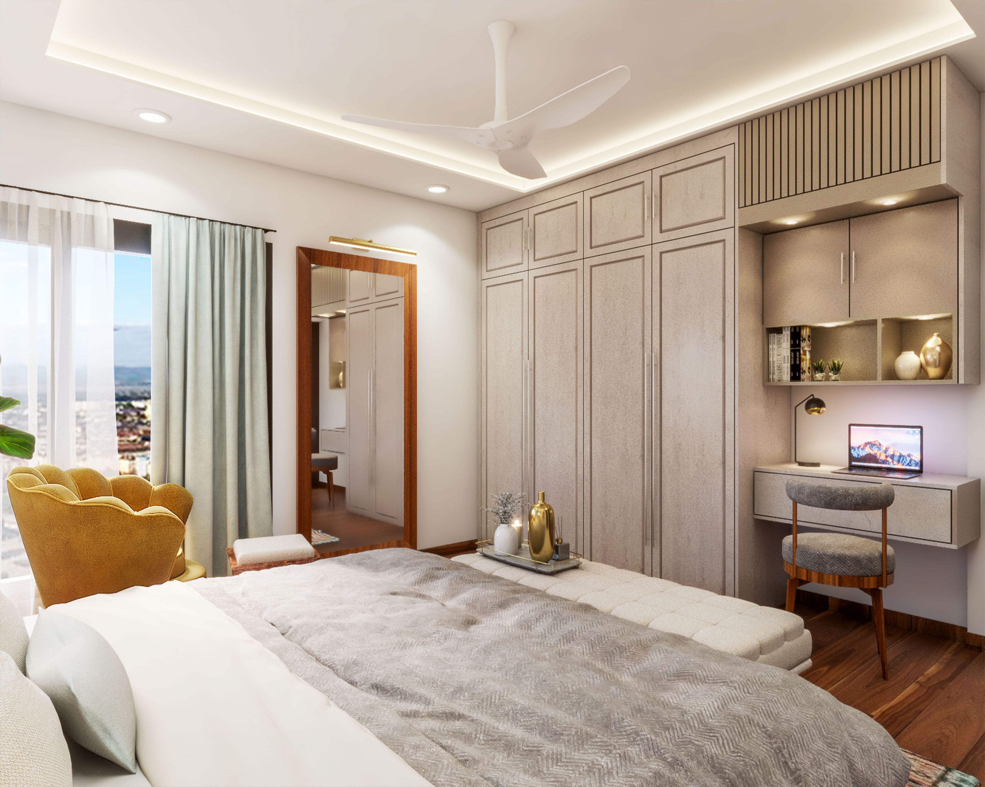 Traditional Master Bedroom Livspace