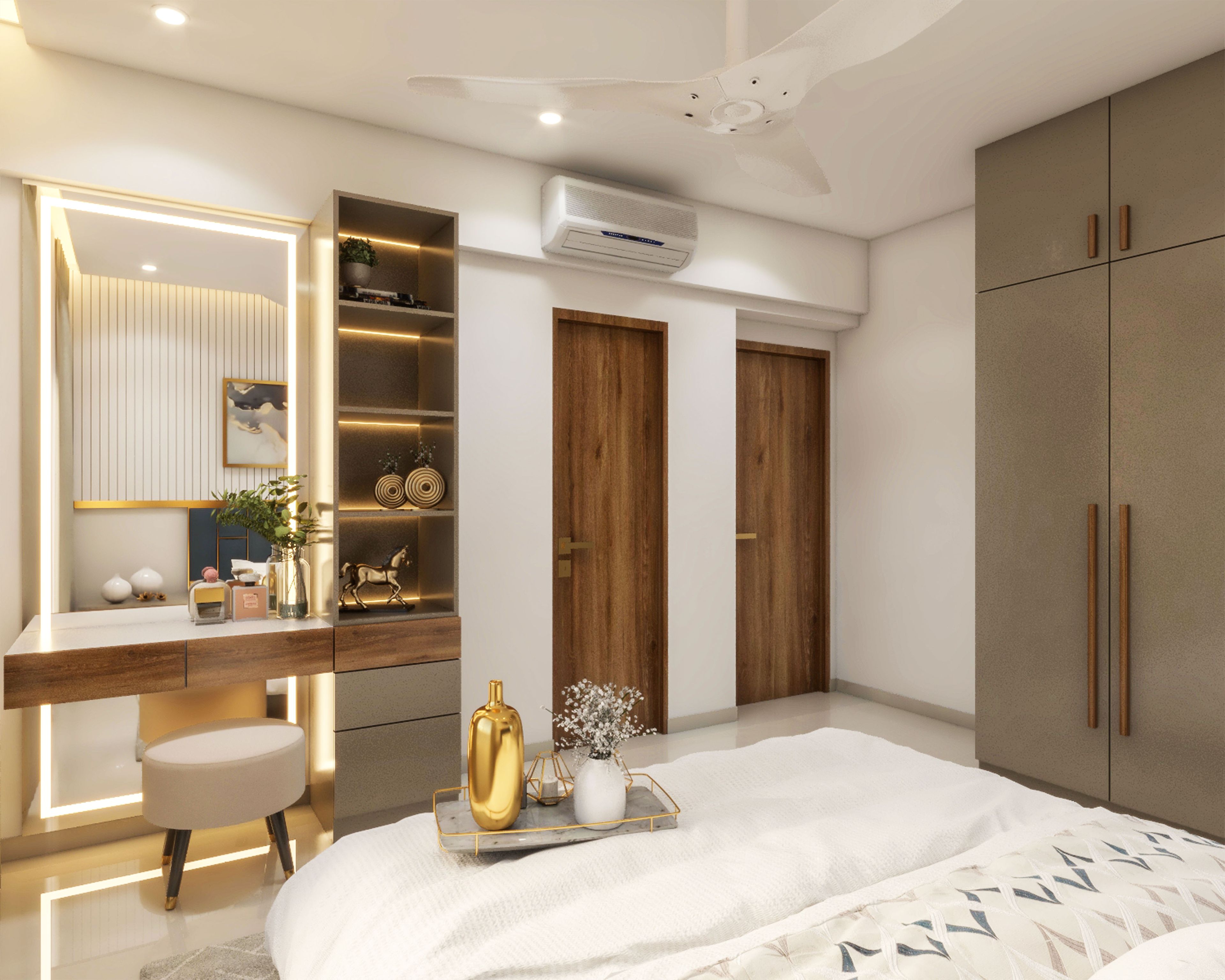 Glamorous Master Bedroom Livspace