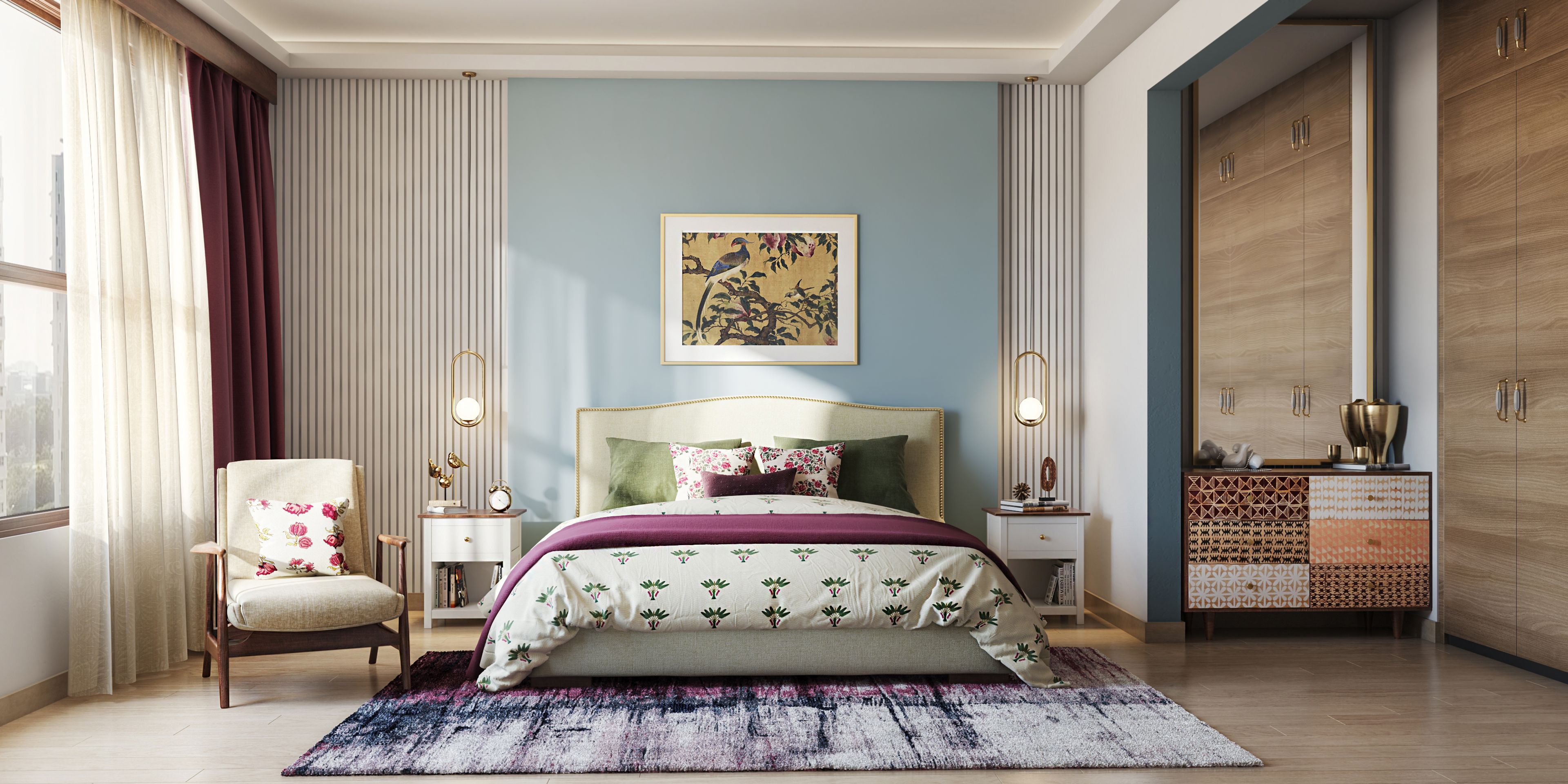 Elegant Minimal Master Bedroom With Classic Budget Friendly Furniture