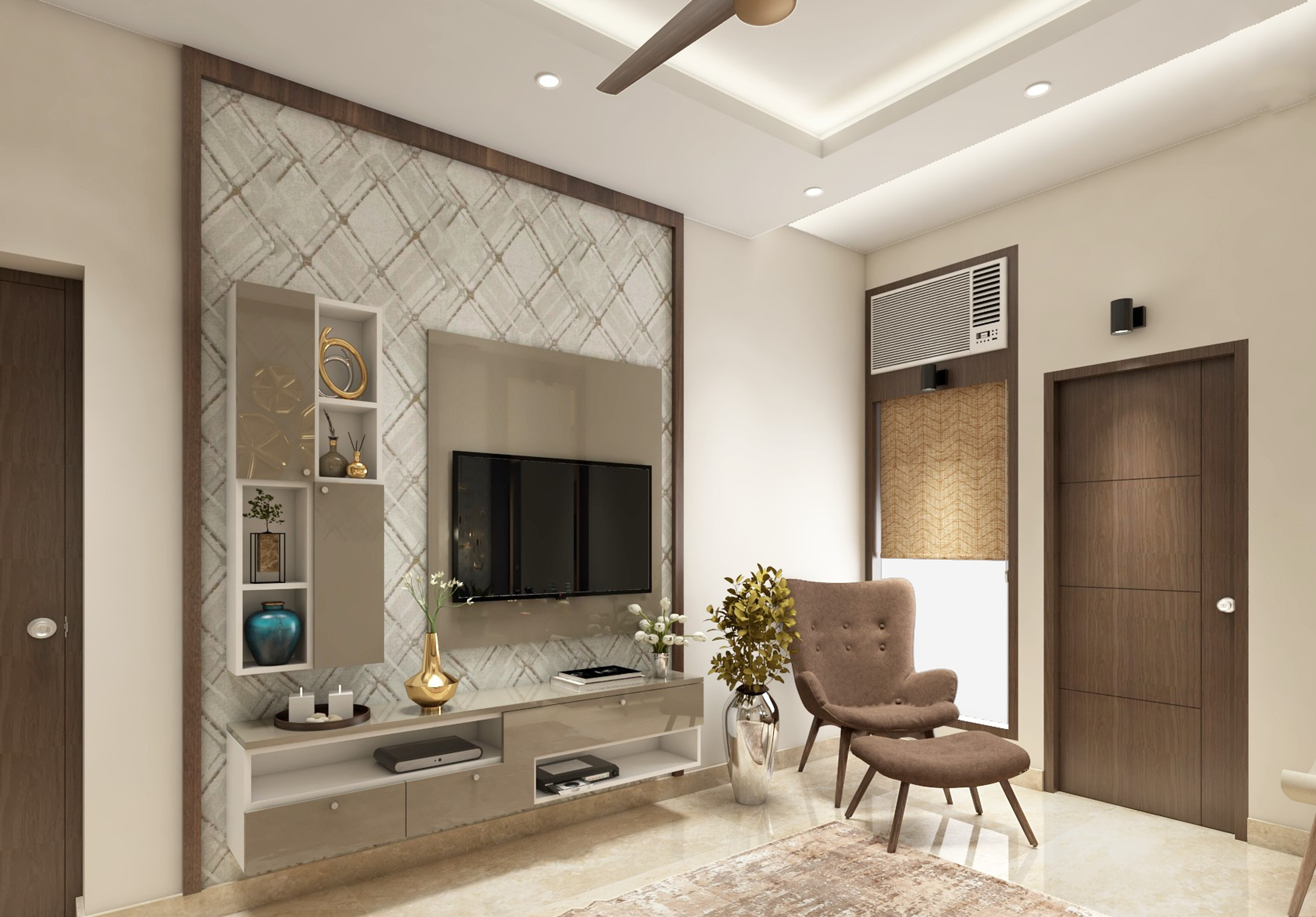 Classic Low Maintenance Master Bedroom - Livspace