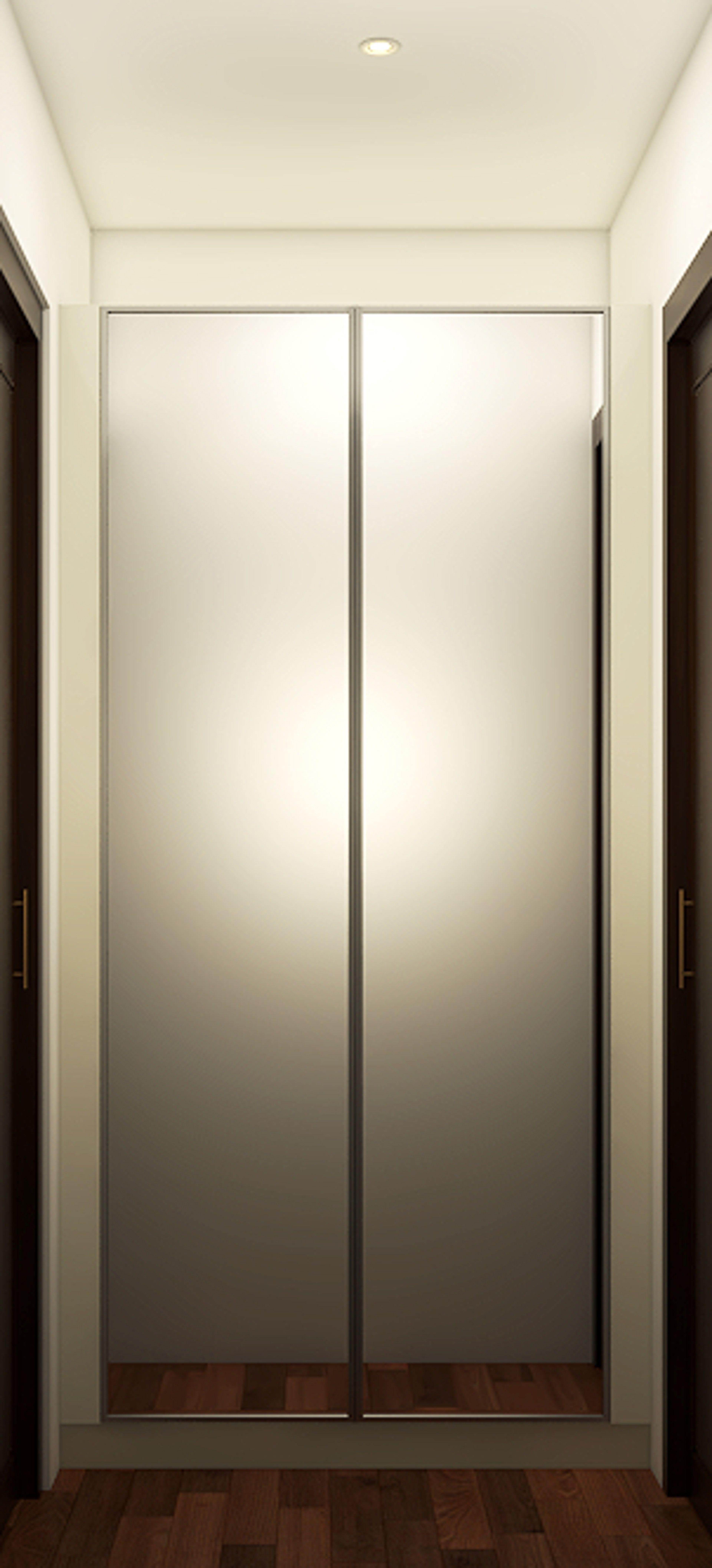 Contemporary Compact Master Bedroom - Livspace