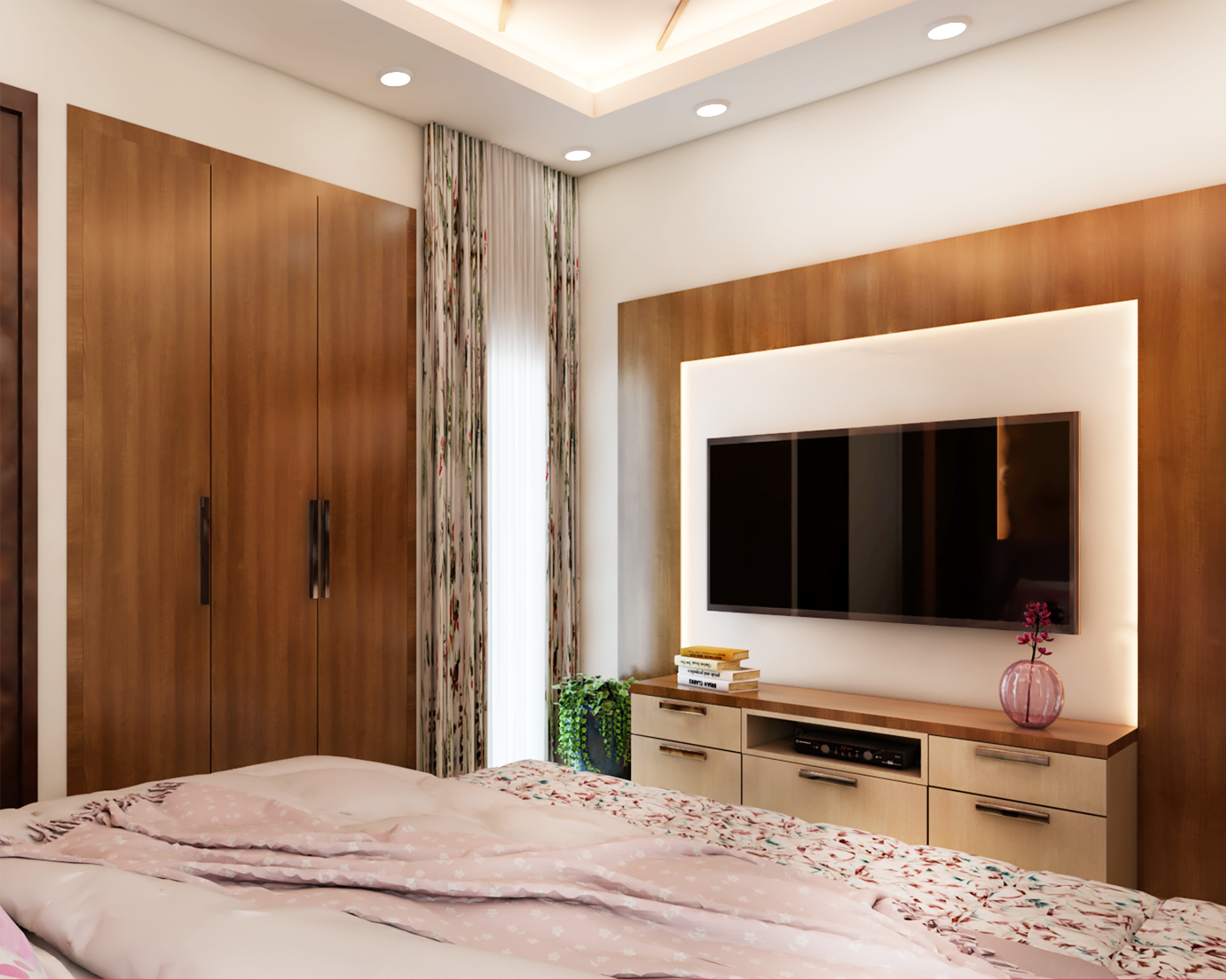 Compact Vintage Bedroom - Livspace