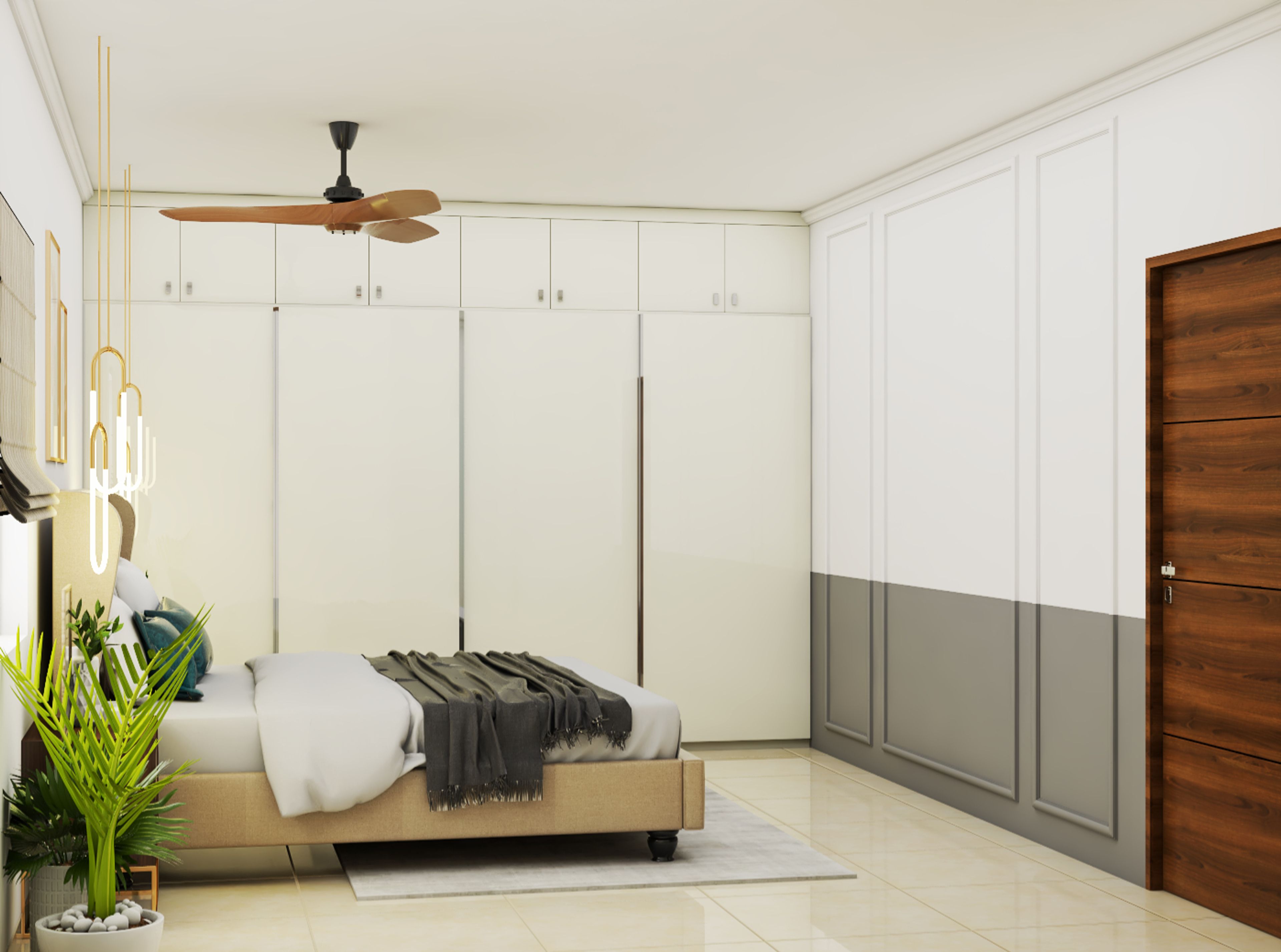 Spacious Elegant Bedroom - Livspace