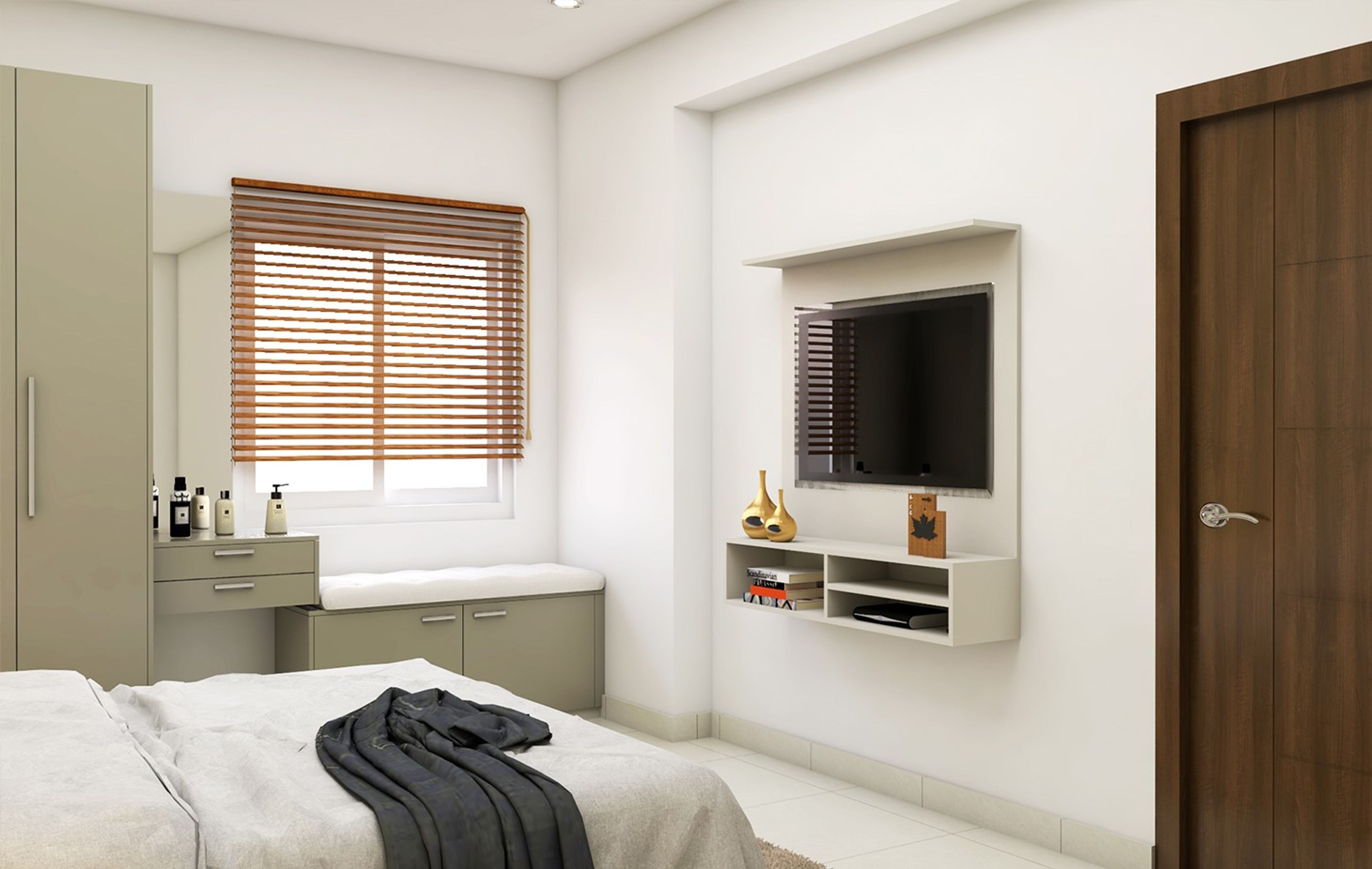 Convenient Spacious Bedroom - Livspace