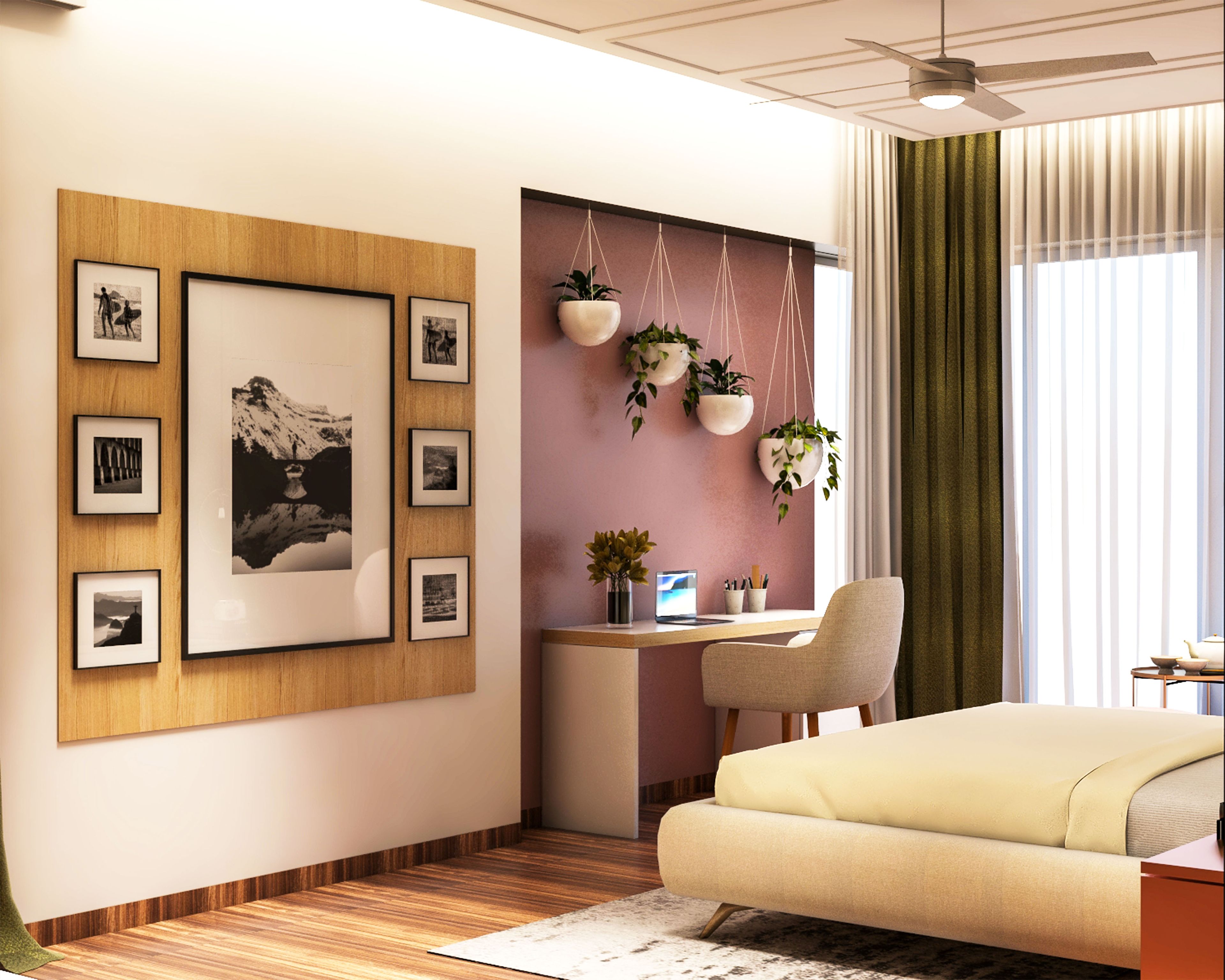 Contemporary Convenient Bedroom - Livspace