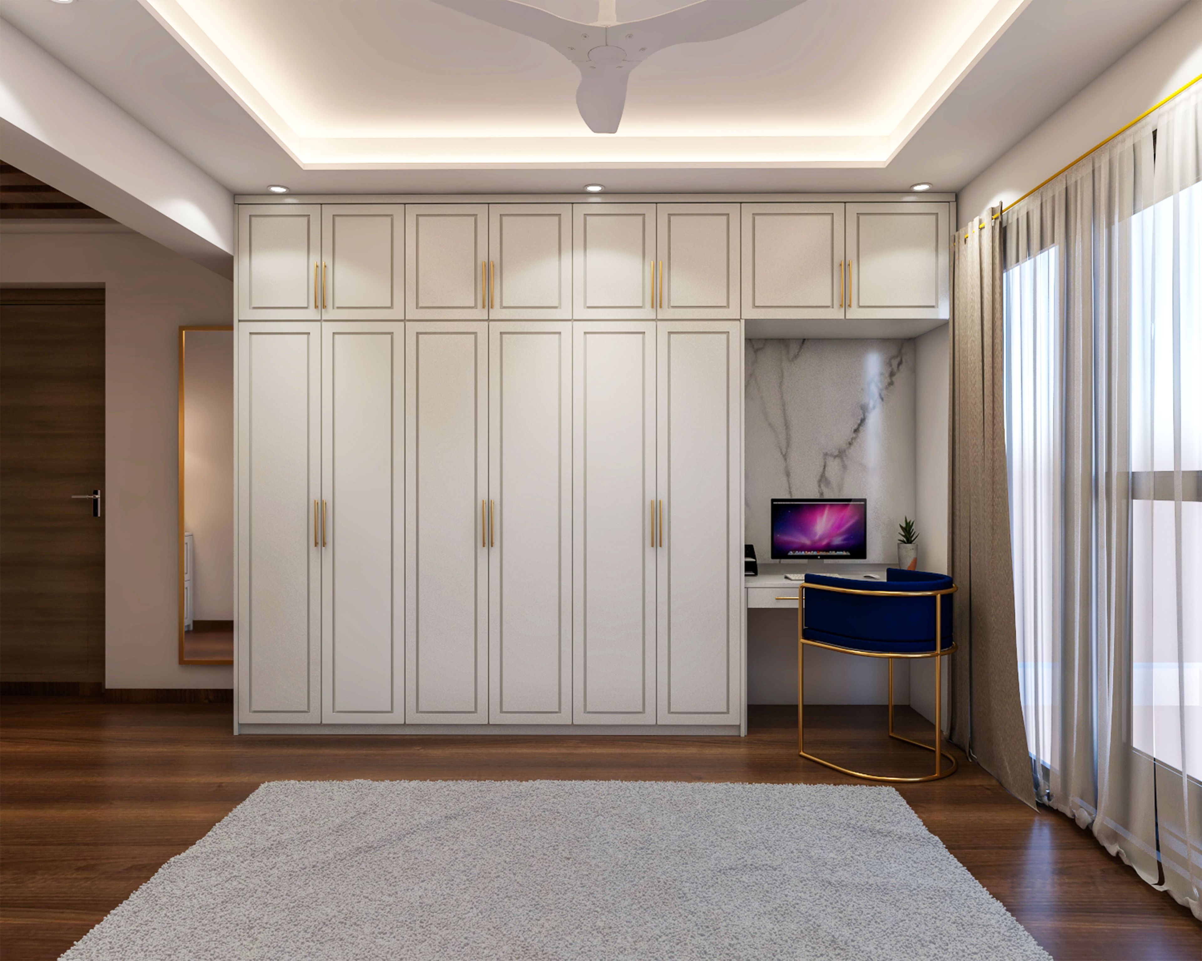 Modern Spacious Bedroom - Livspace