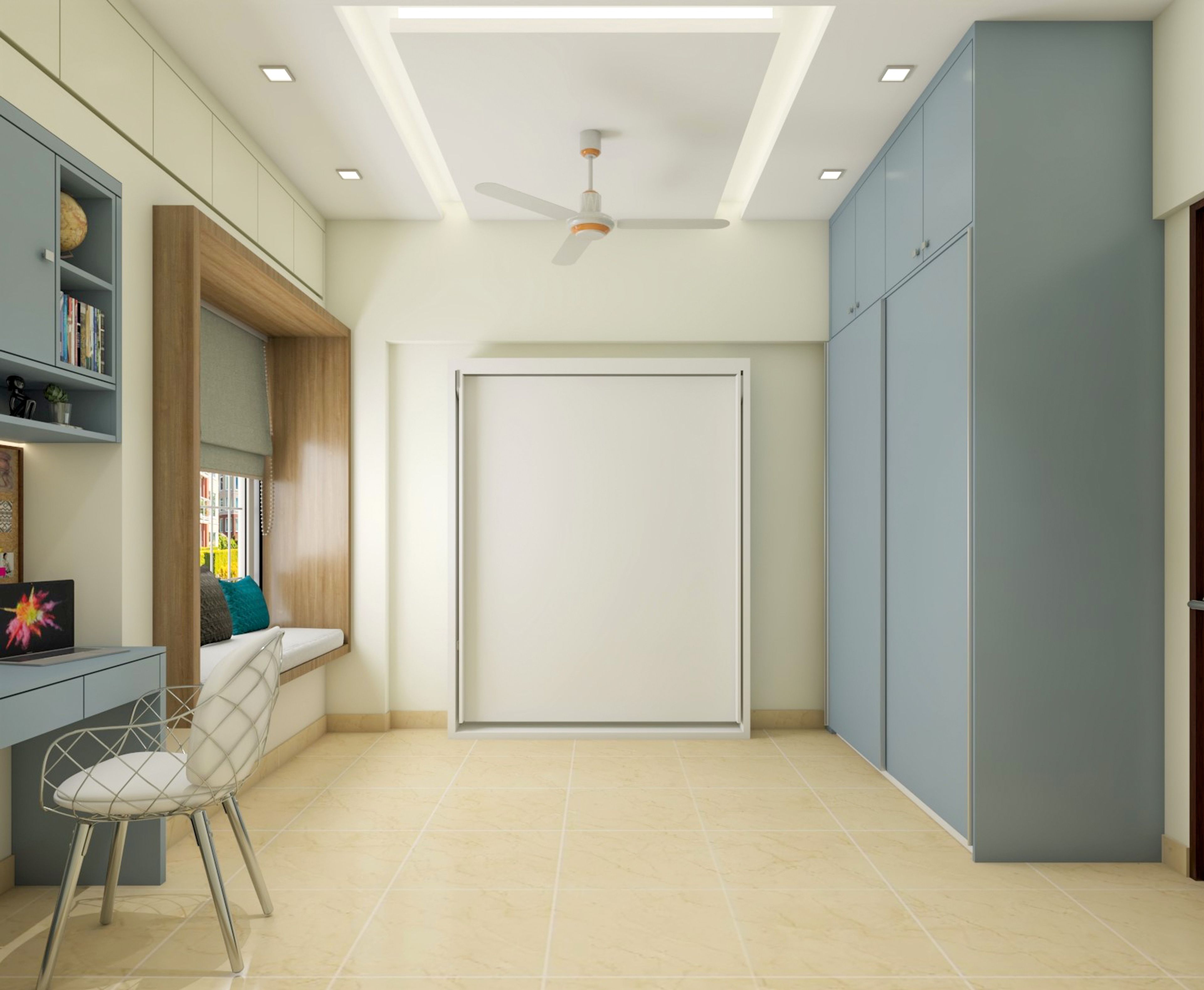 Modern Eclectic Bedroom with Window Seat - Livspace