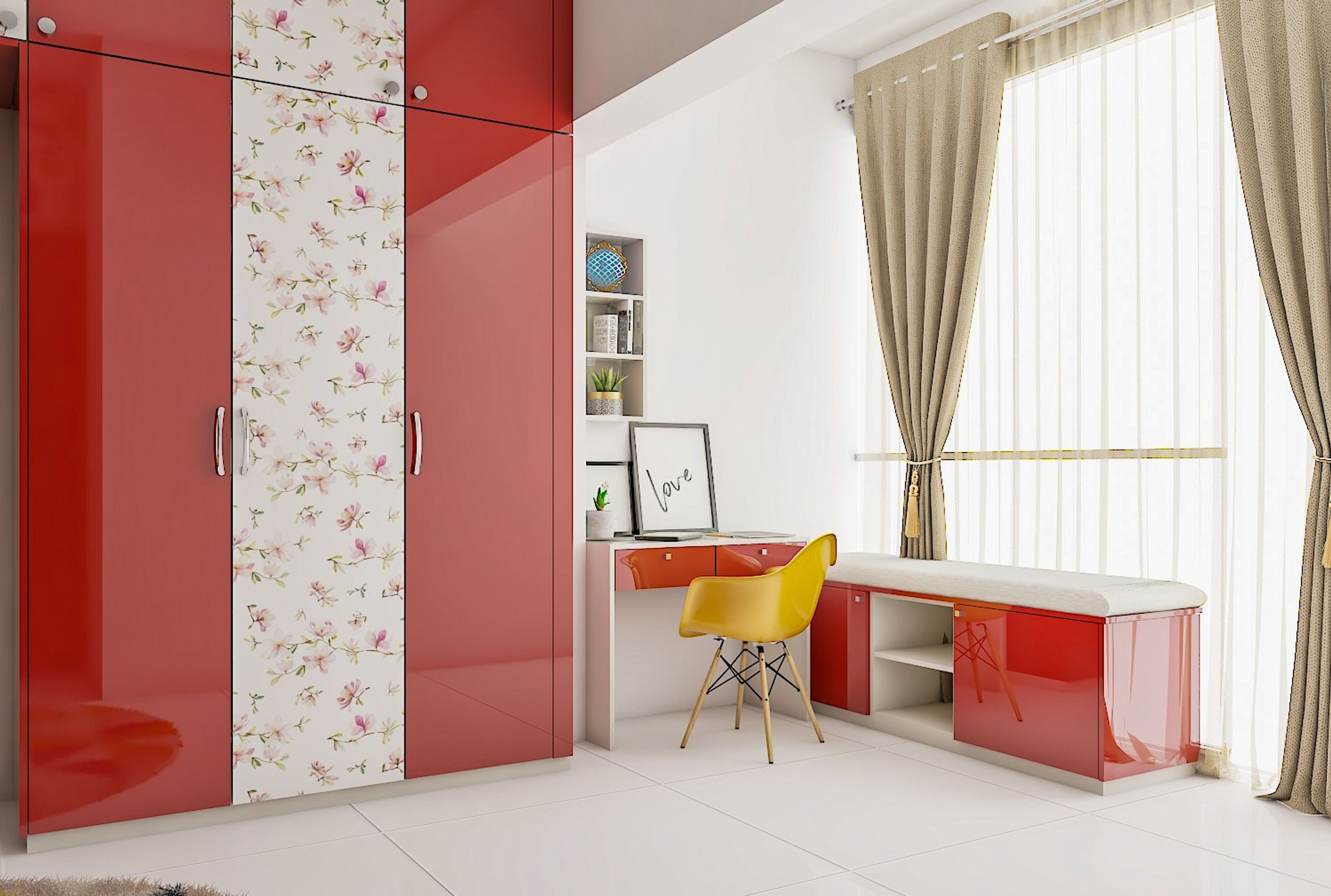 Compact Cheerful Kid's Bedroom - Livspace