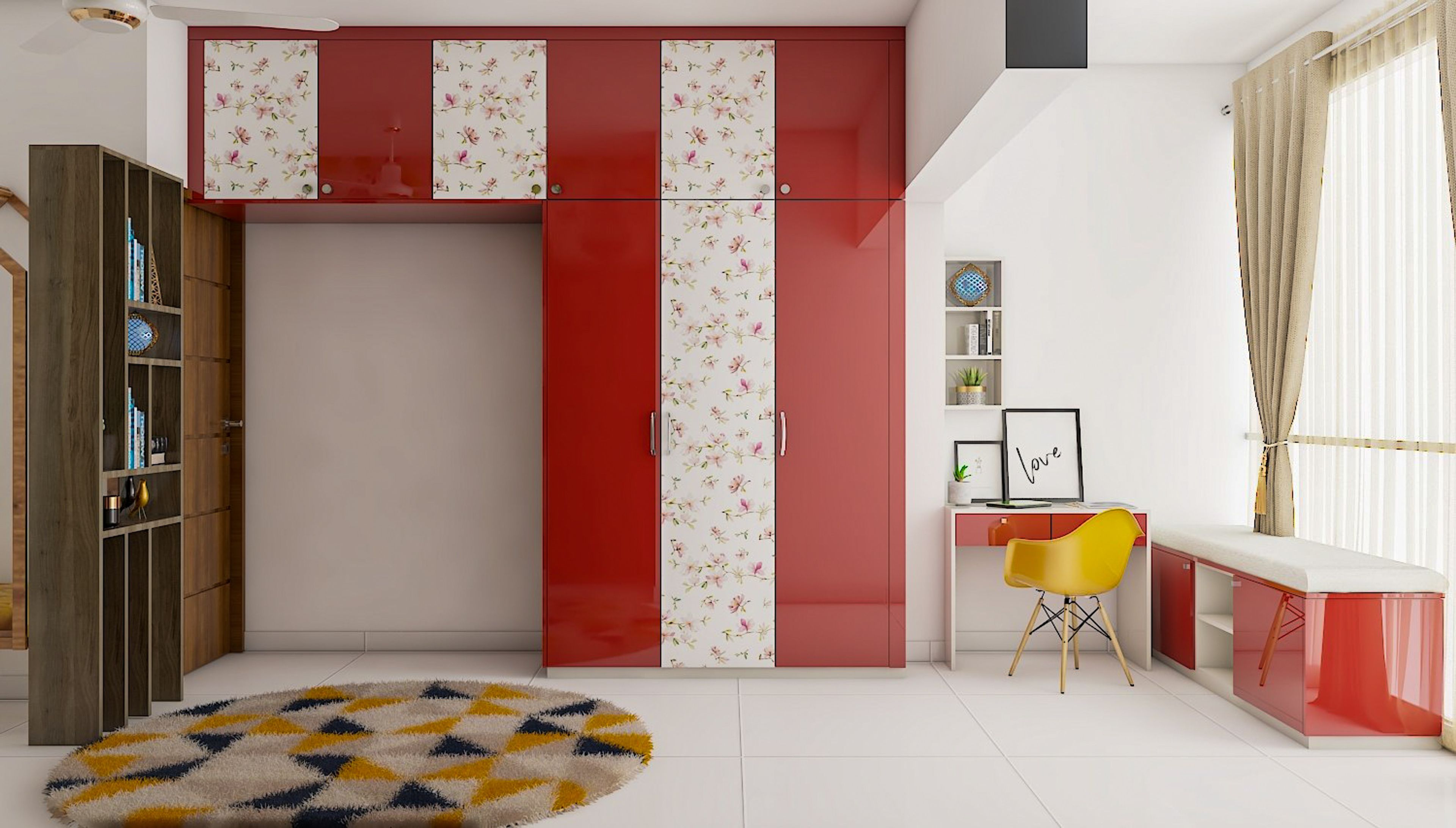 Compact Cheerful Kid's Bedroom - Livspace