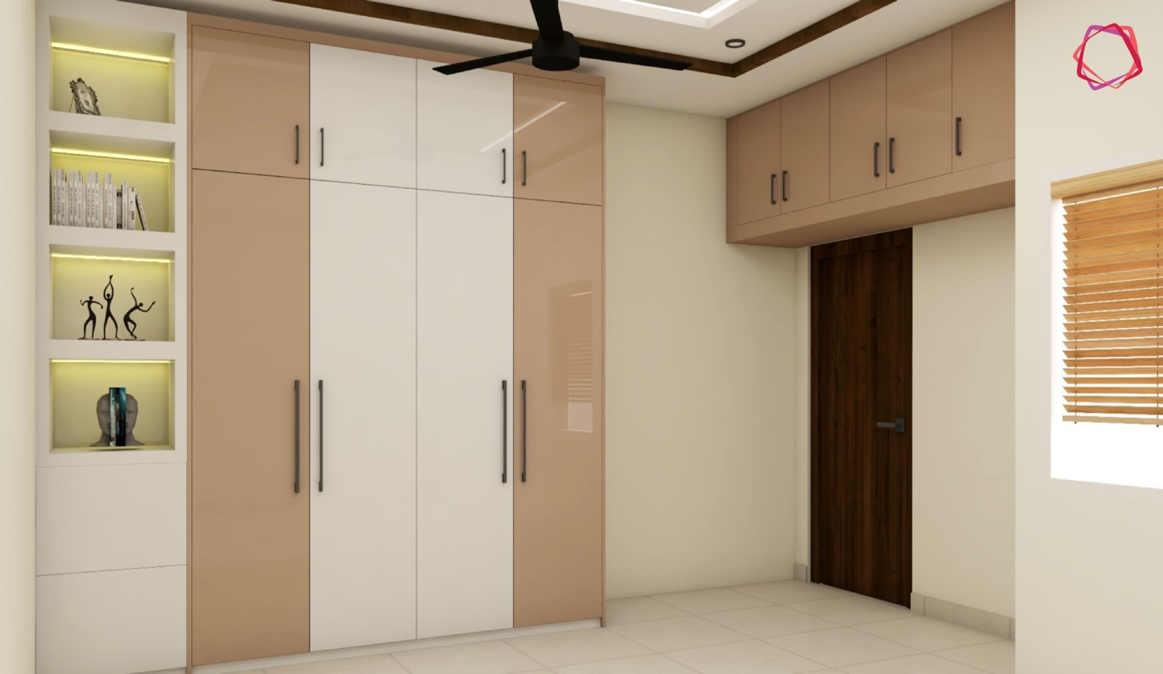 Twin Kids Bedroom Design - Livspace