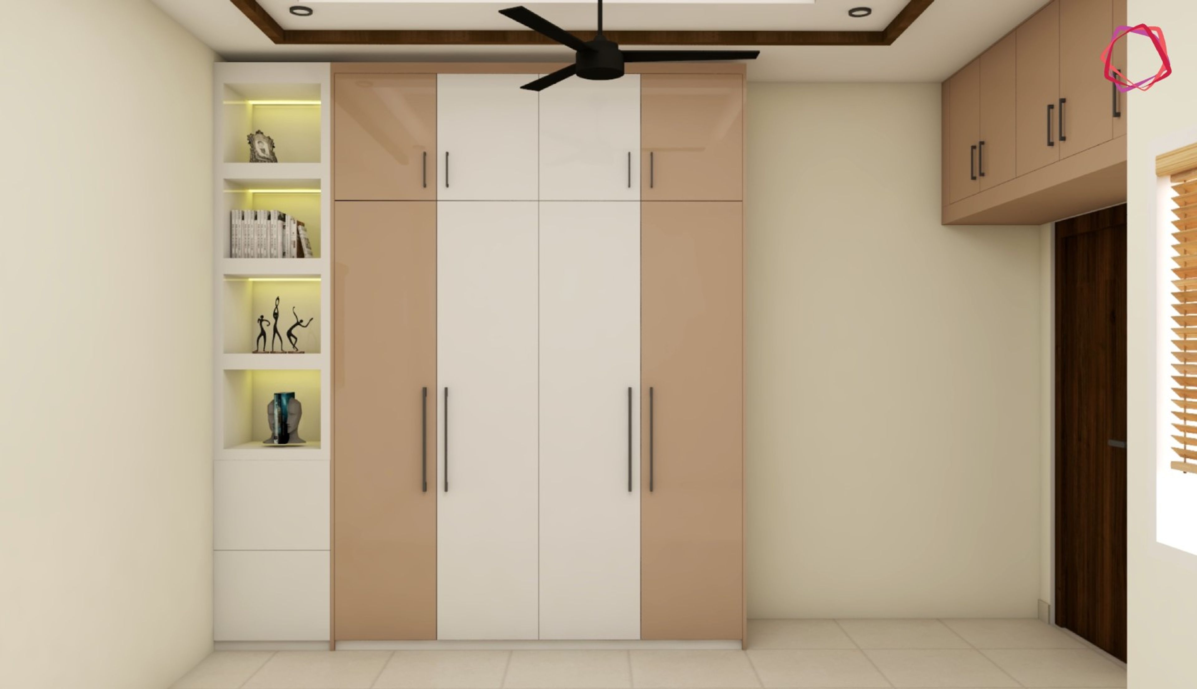 Twin Kids Bedroom Design - Livspace