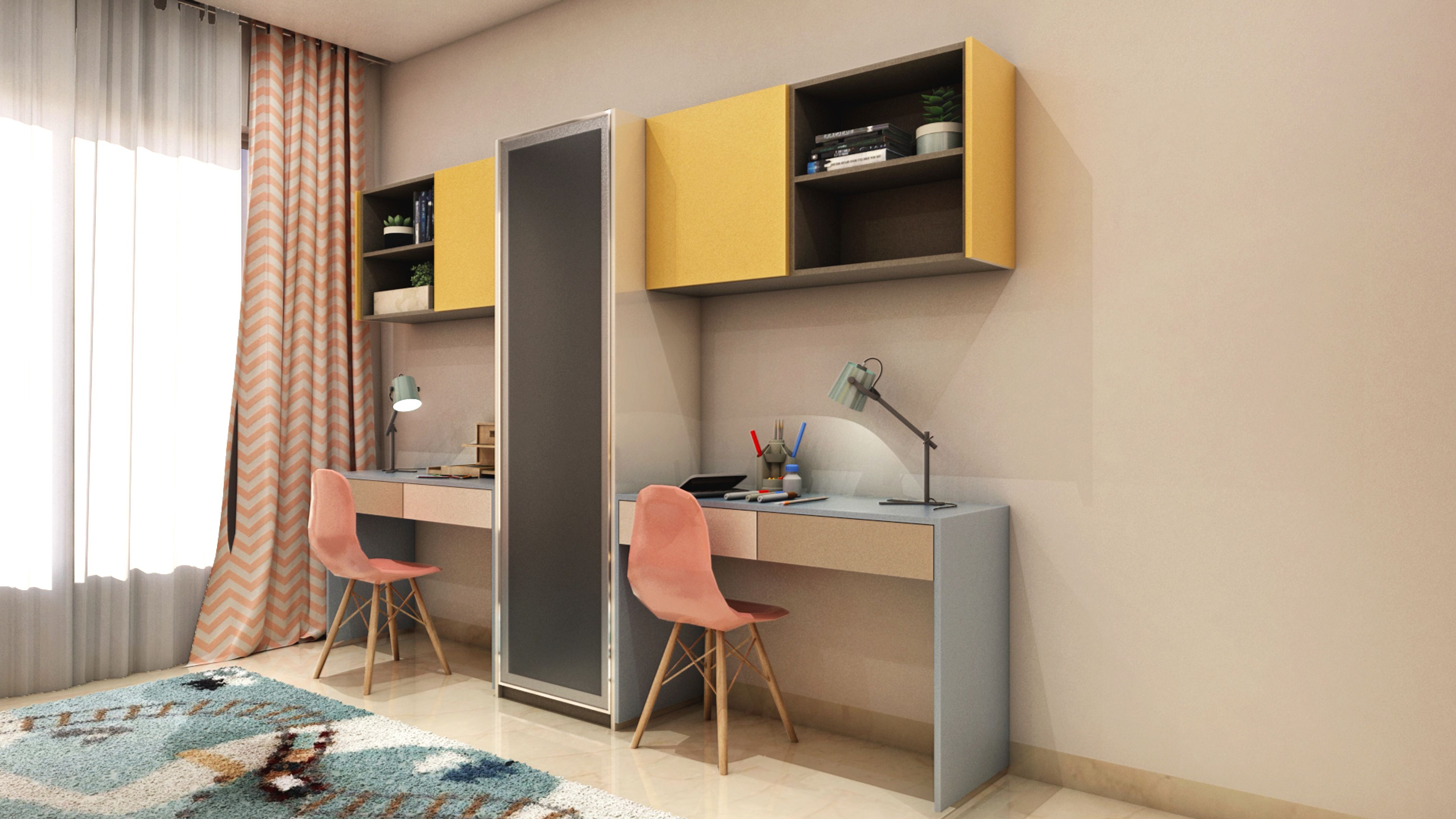 Convenient Traditional Kids’ Bedroom Livspace