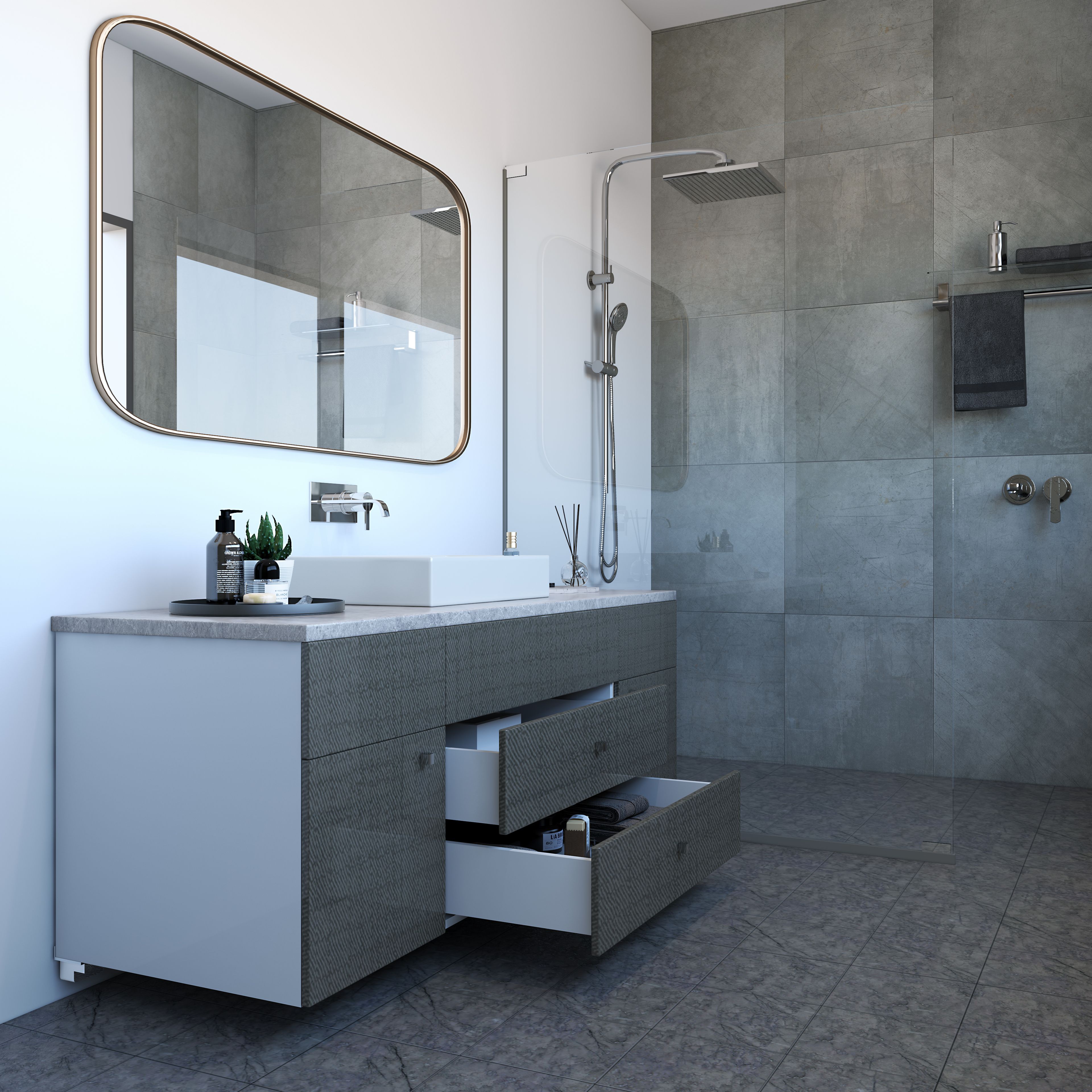 Spacious Bathroom With Maximum Storage