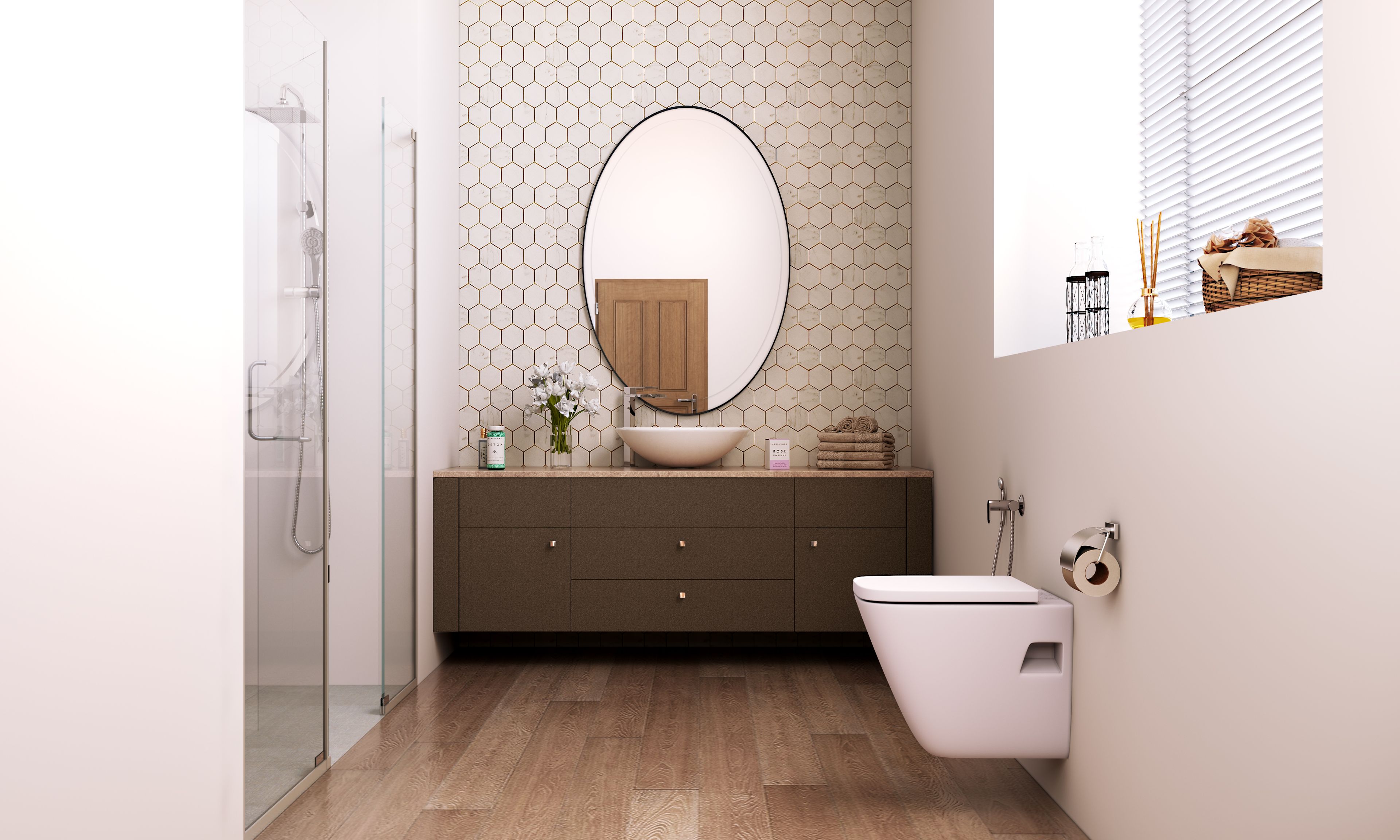 Contemporary Spacious Bathroom