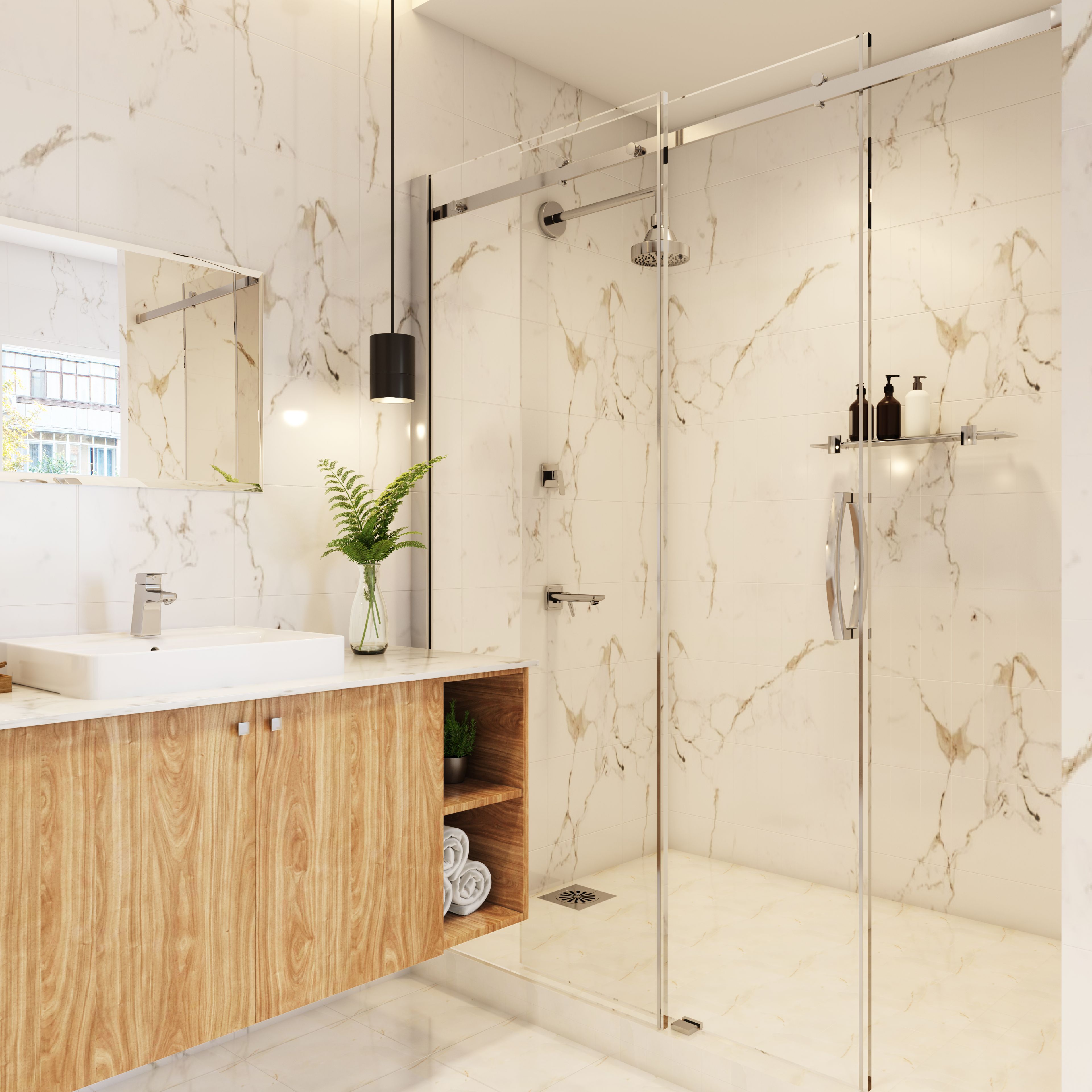 High-Class Chic Bathroom - Livspace