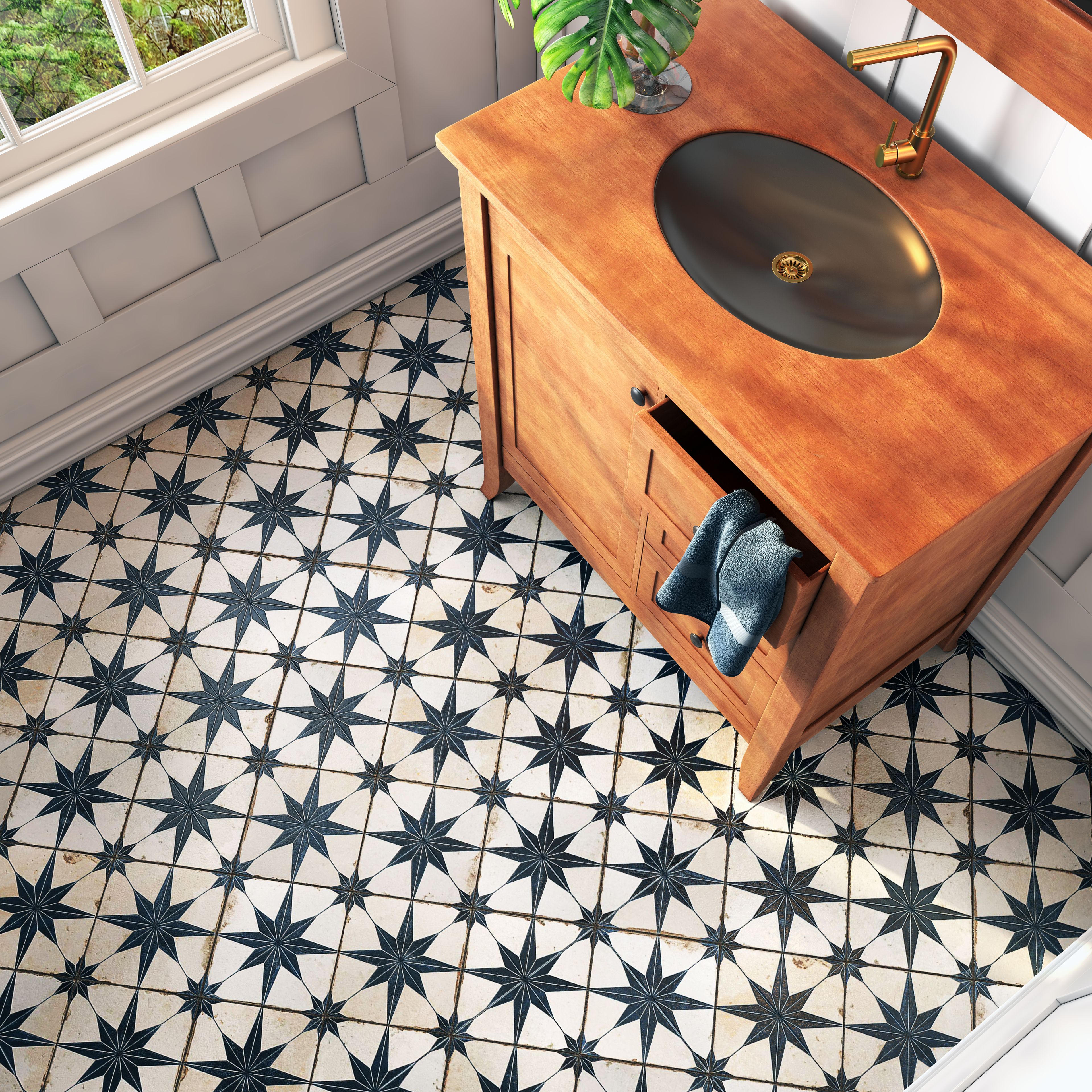 Classic White Modern Bathroom - Livspace