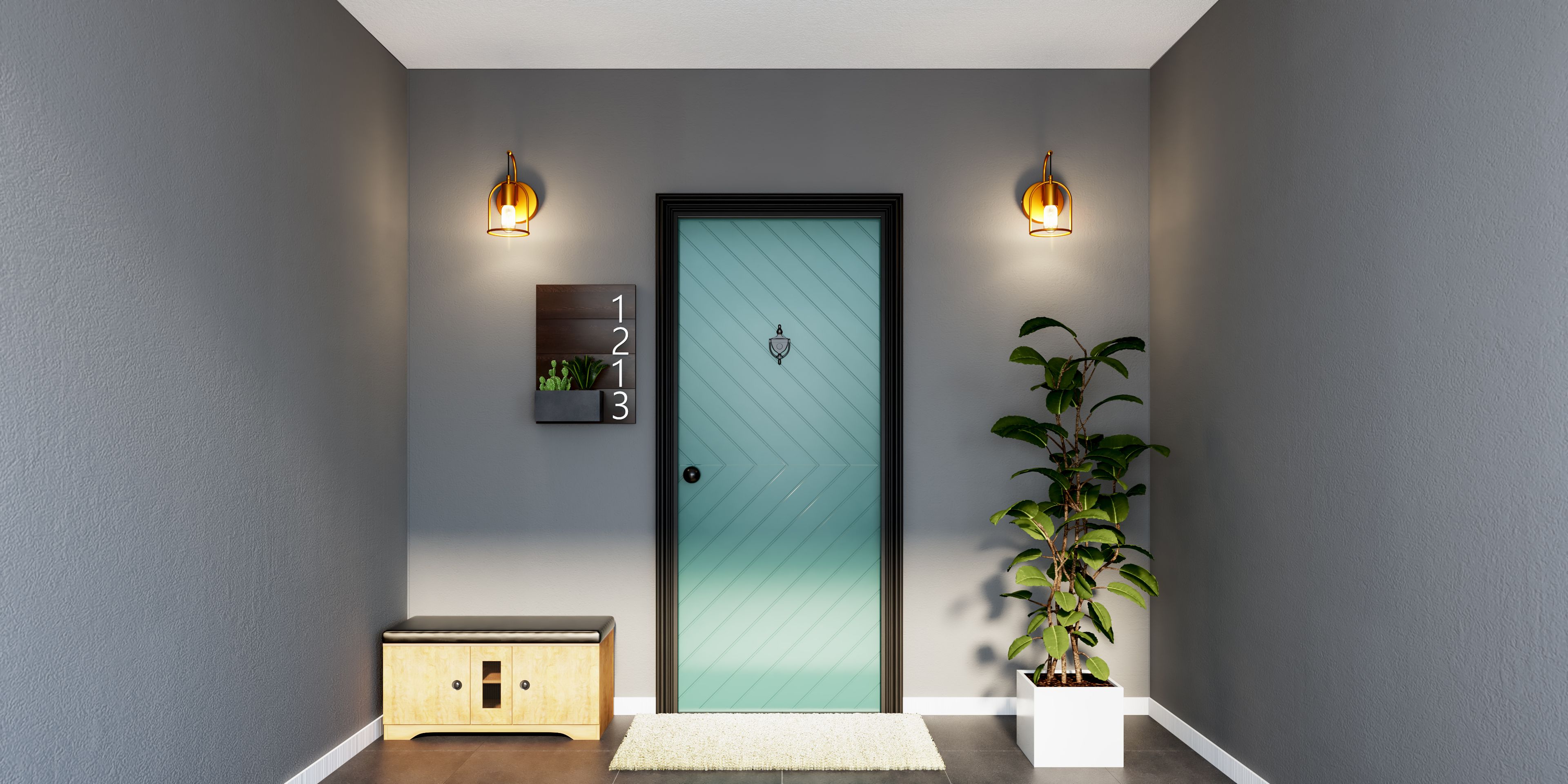 Small Budget Friendly Rental Foyer With Contemporary Area Design