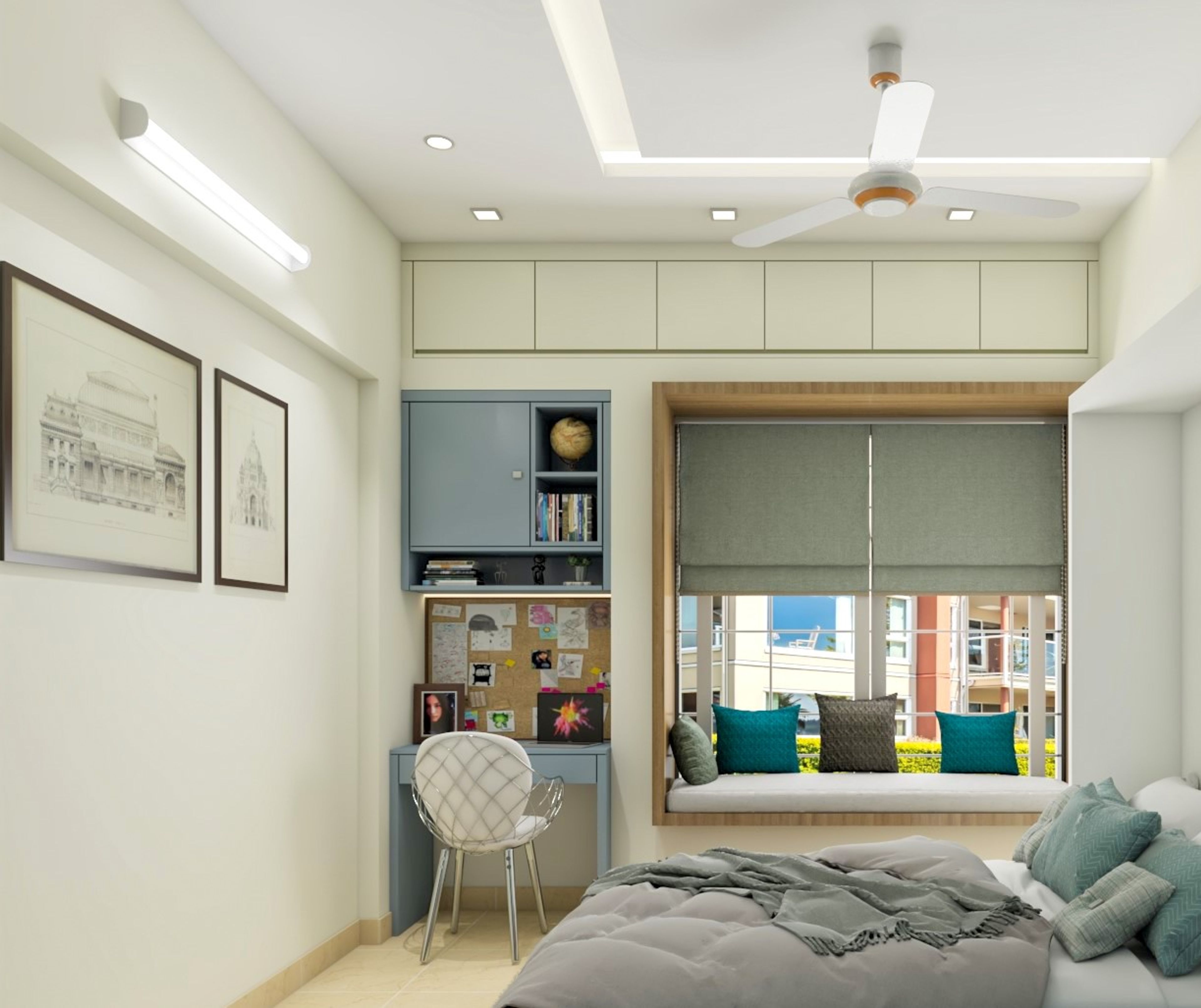 Small Modern Home Office For Kids