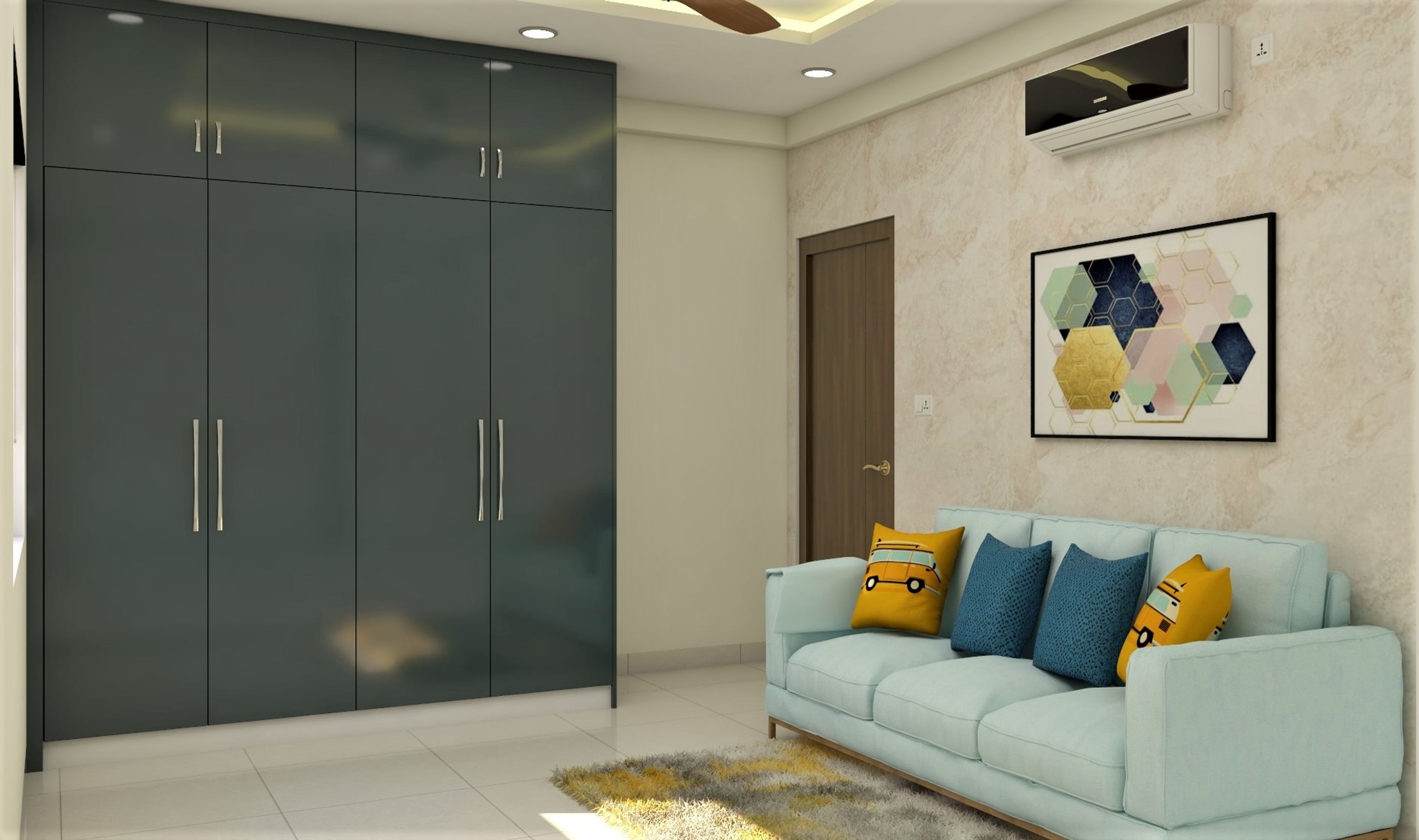 Sleek Wardrobe With Smart storage