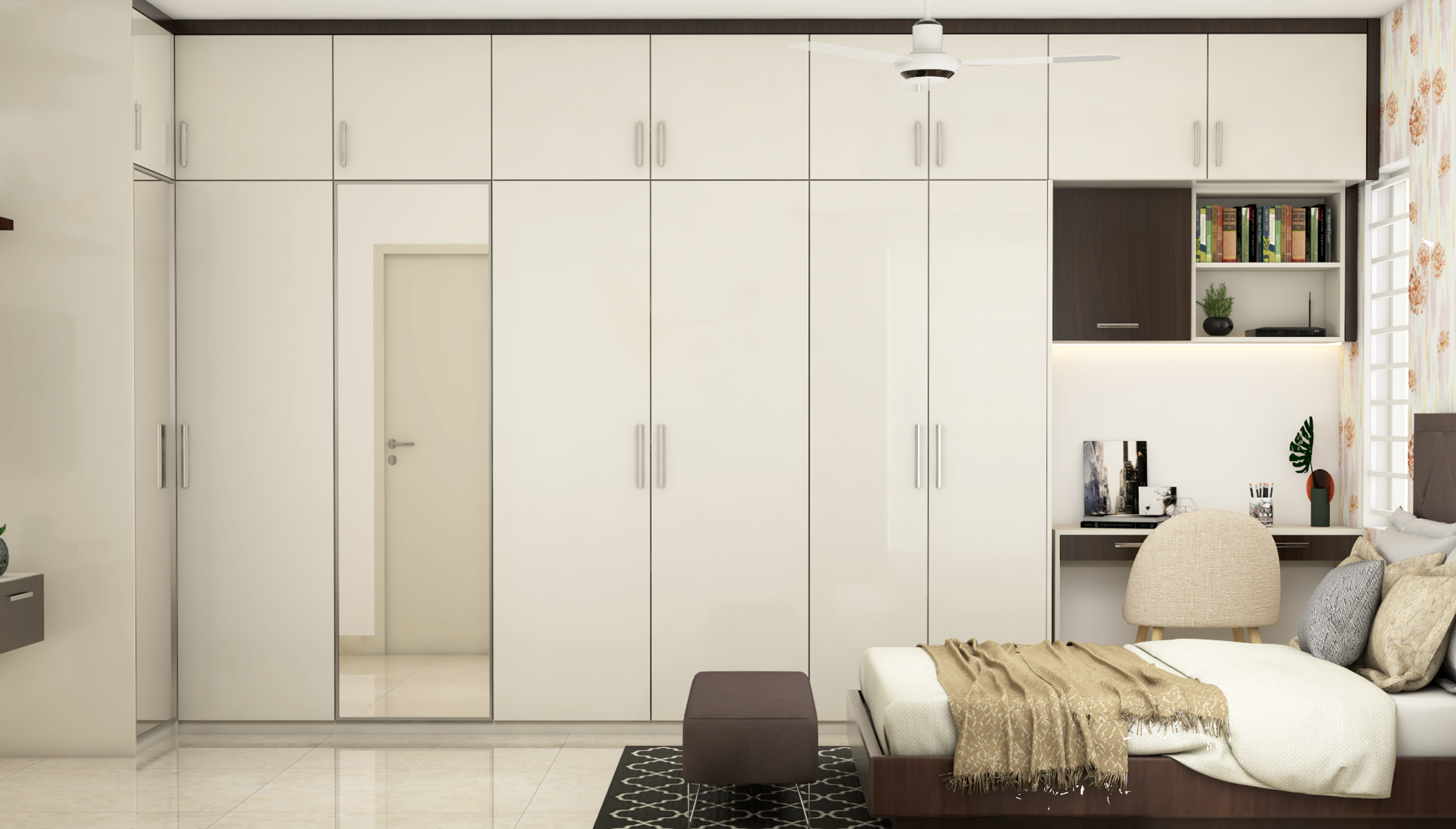 Simple Wardrobe For Big Rooms