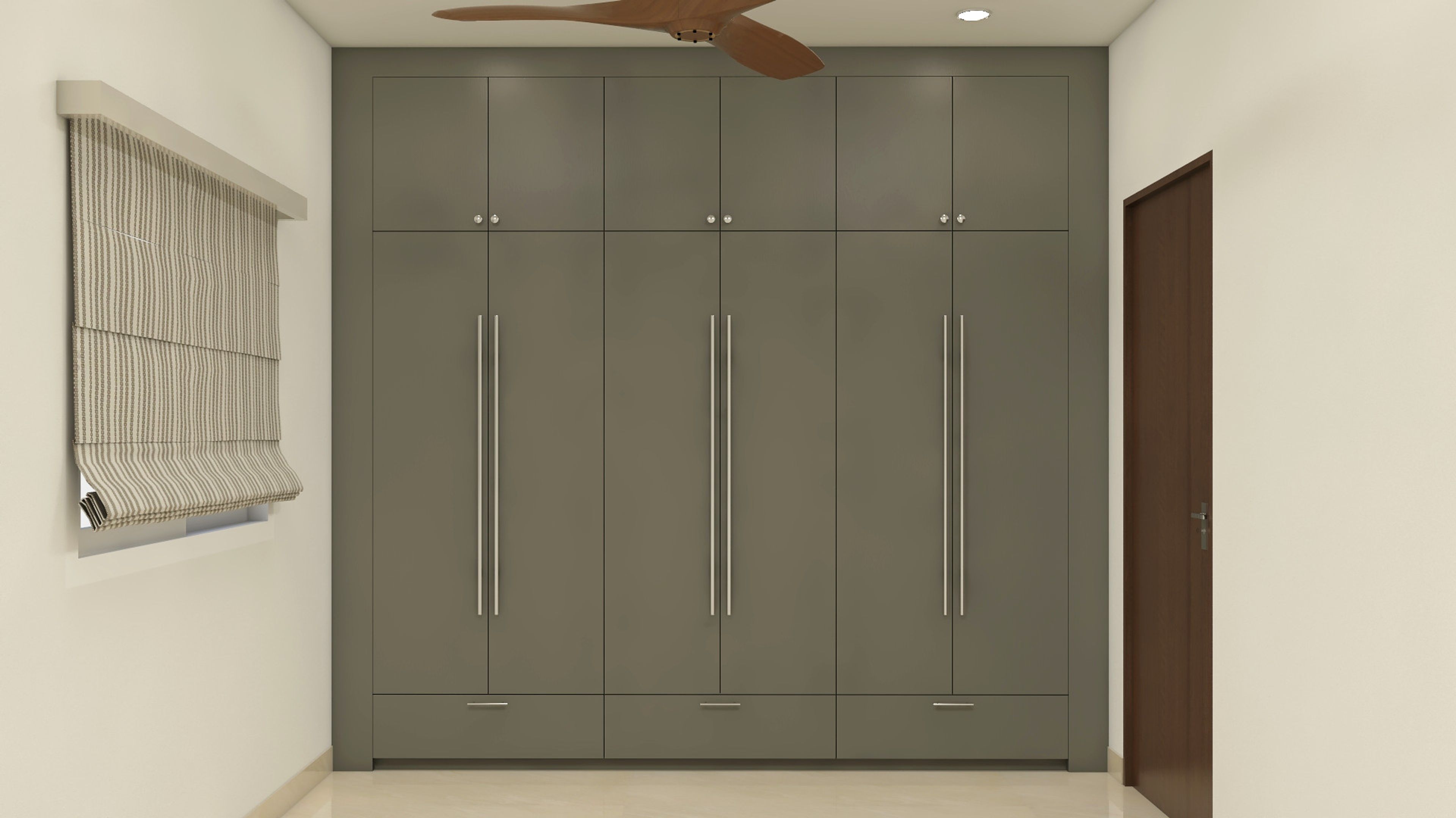 Modern Sleek Wardrobe For A Compact Layout