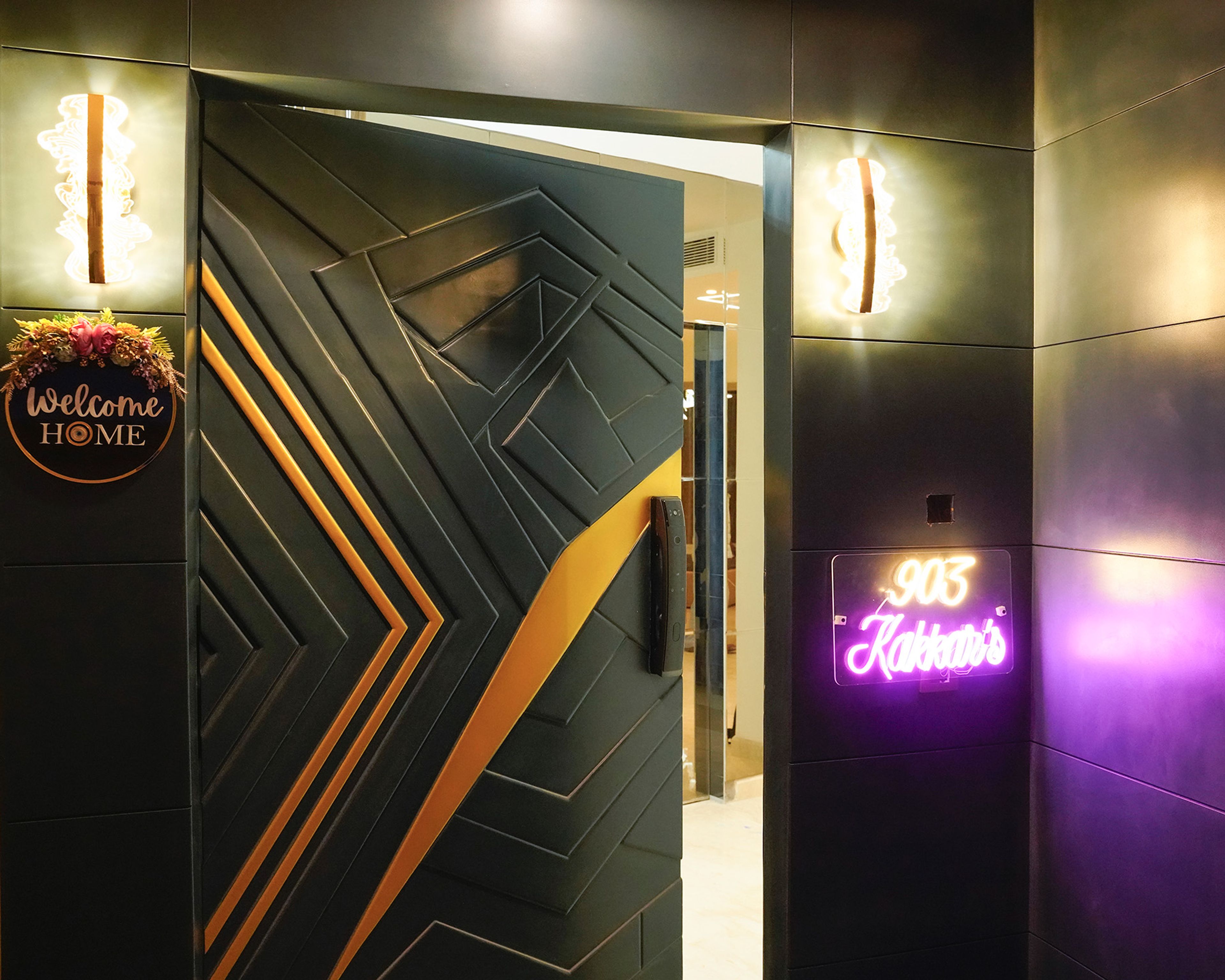 Modern Matte Swing Door Design for Entrances