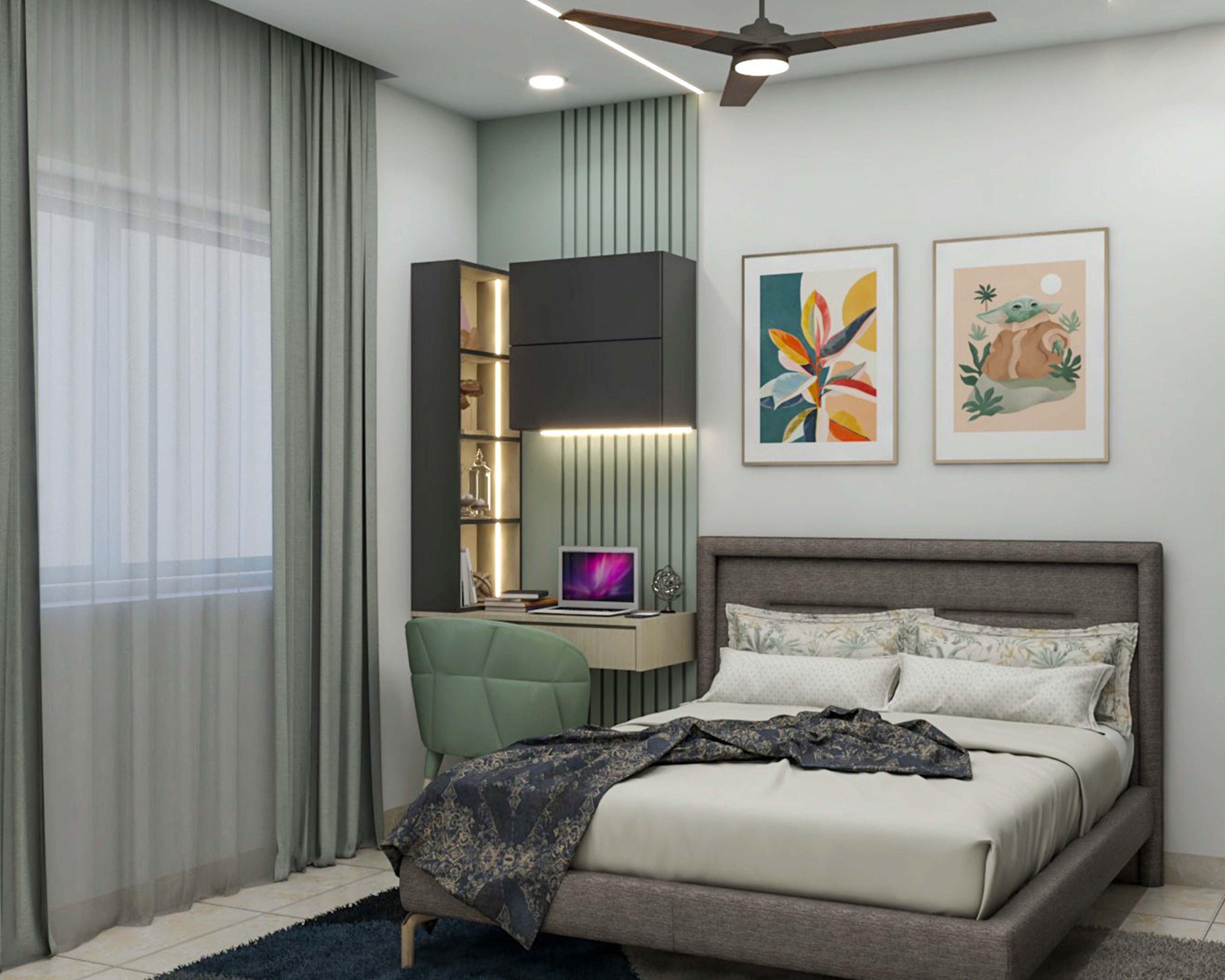 Contemporary Home Office Design with Desk and Ergonomic Chair