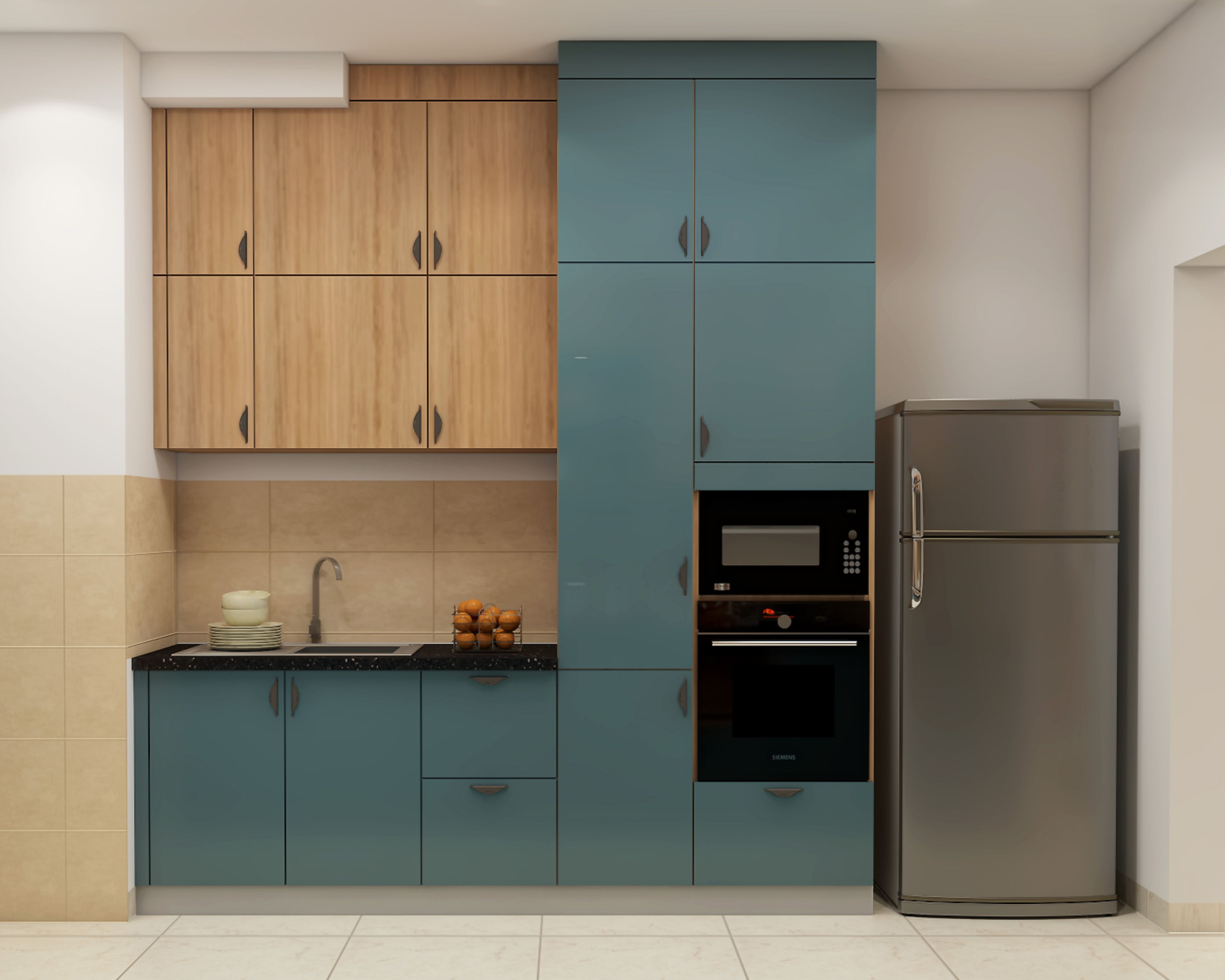 Parallel Kitchen Design Featuring Granite Countertops