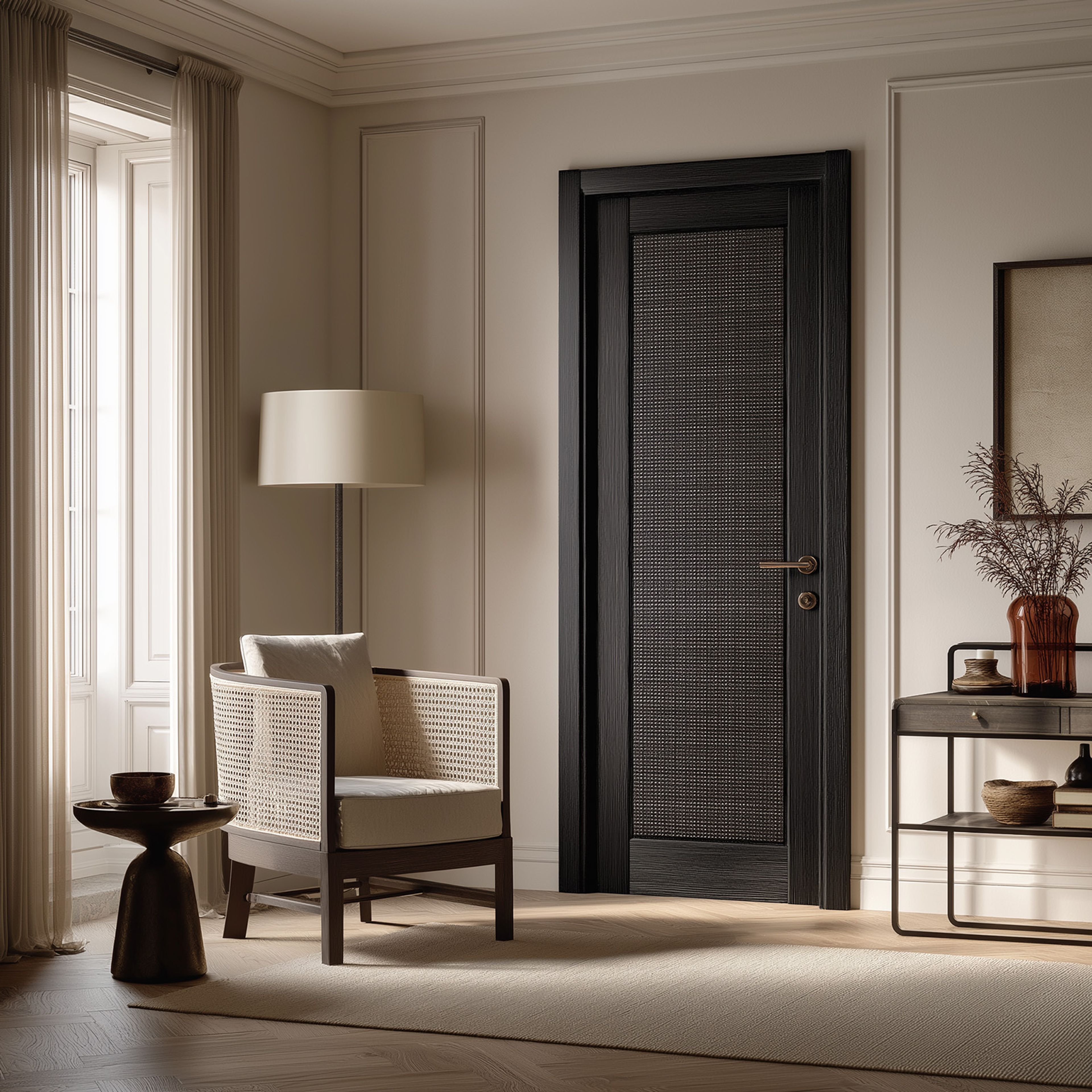 Matte Finish Modern Swing Single Door Design for Entrance and Bedrooms