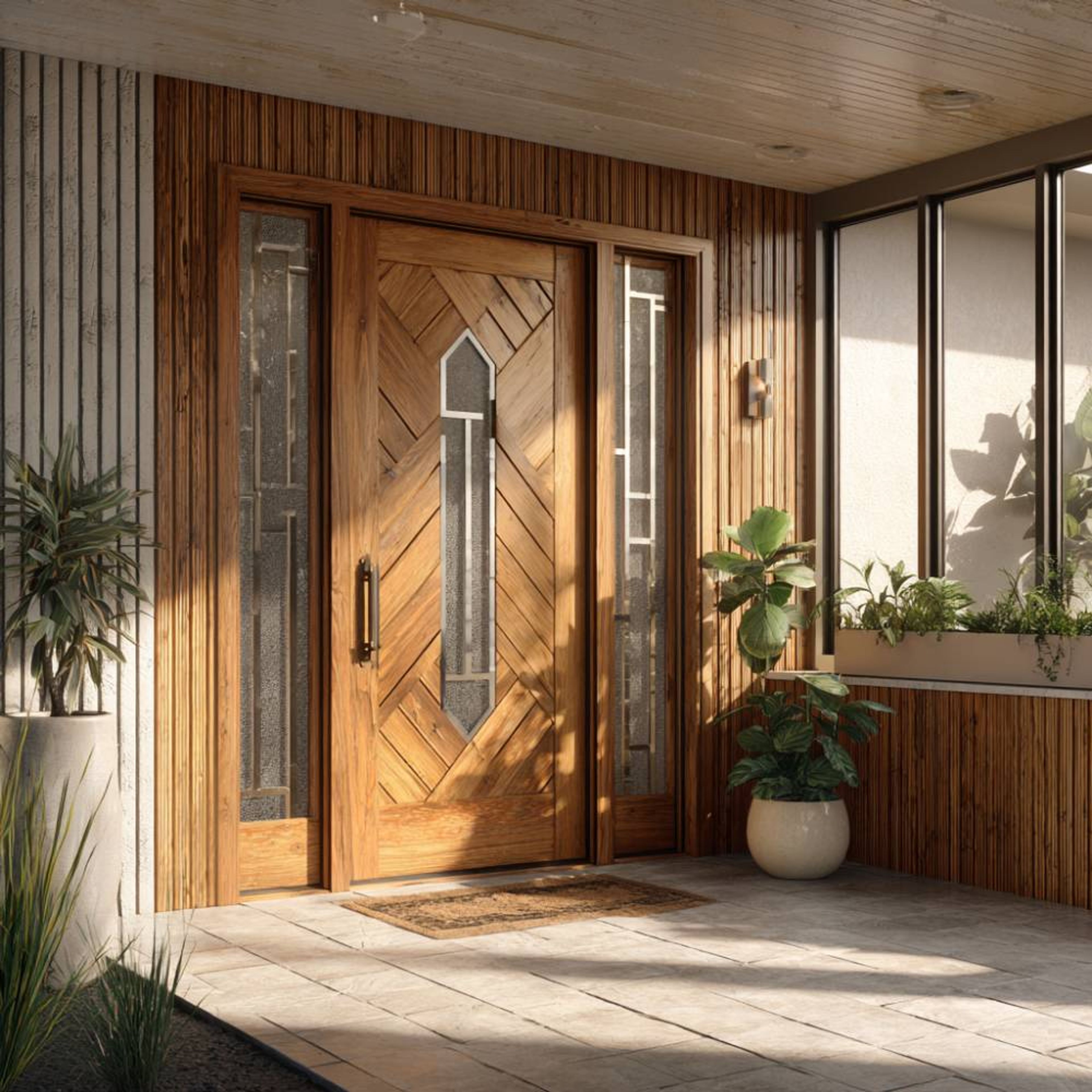 Classic Swing Single Door Design with Matte Finish for Main Entrance