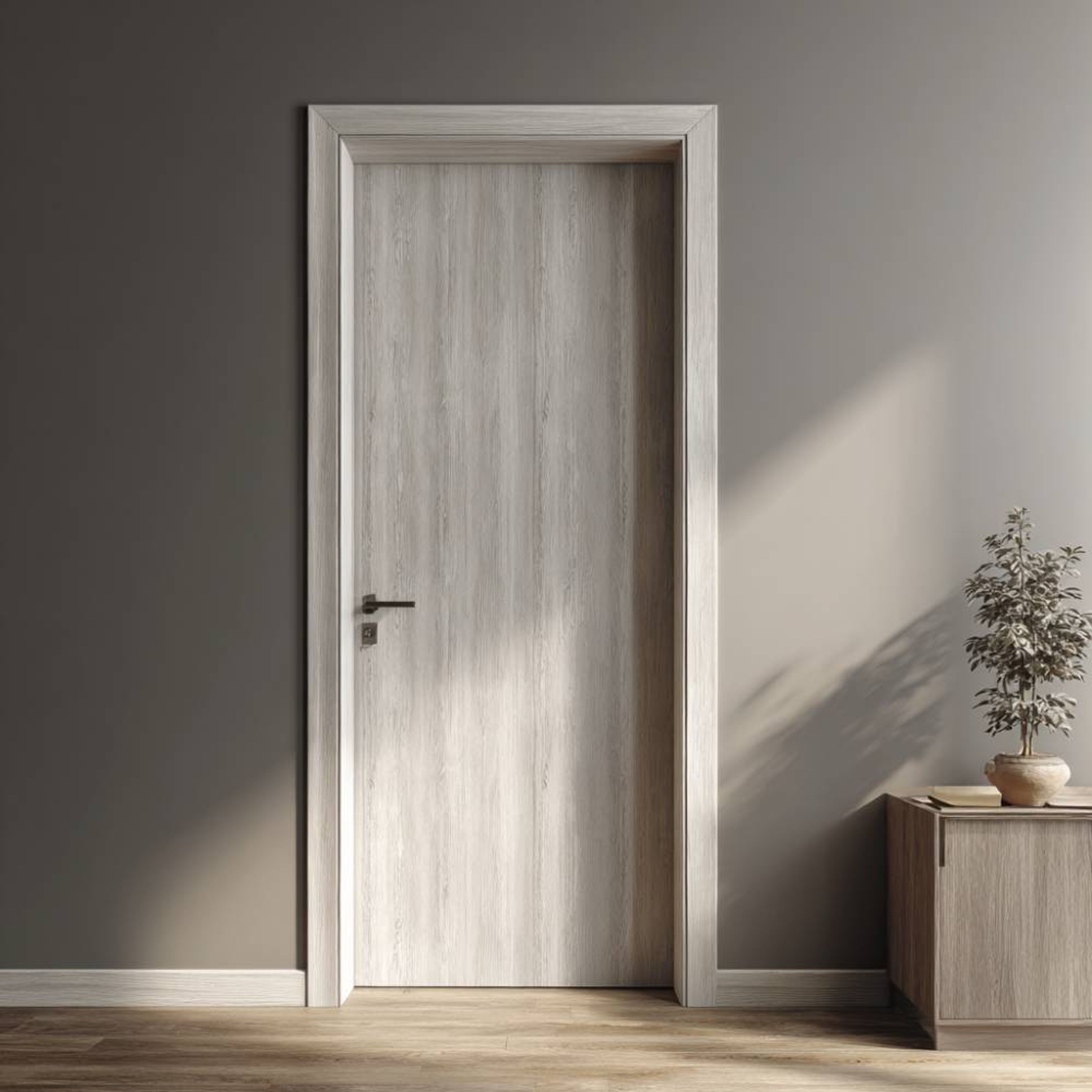 Modern Swing Single Door Design Perfect for Bedrooms in Matte Finish