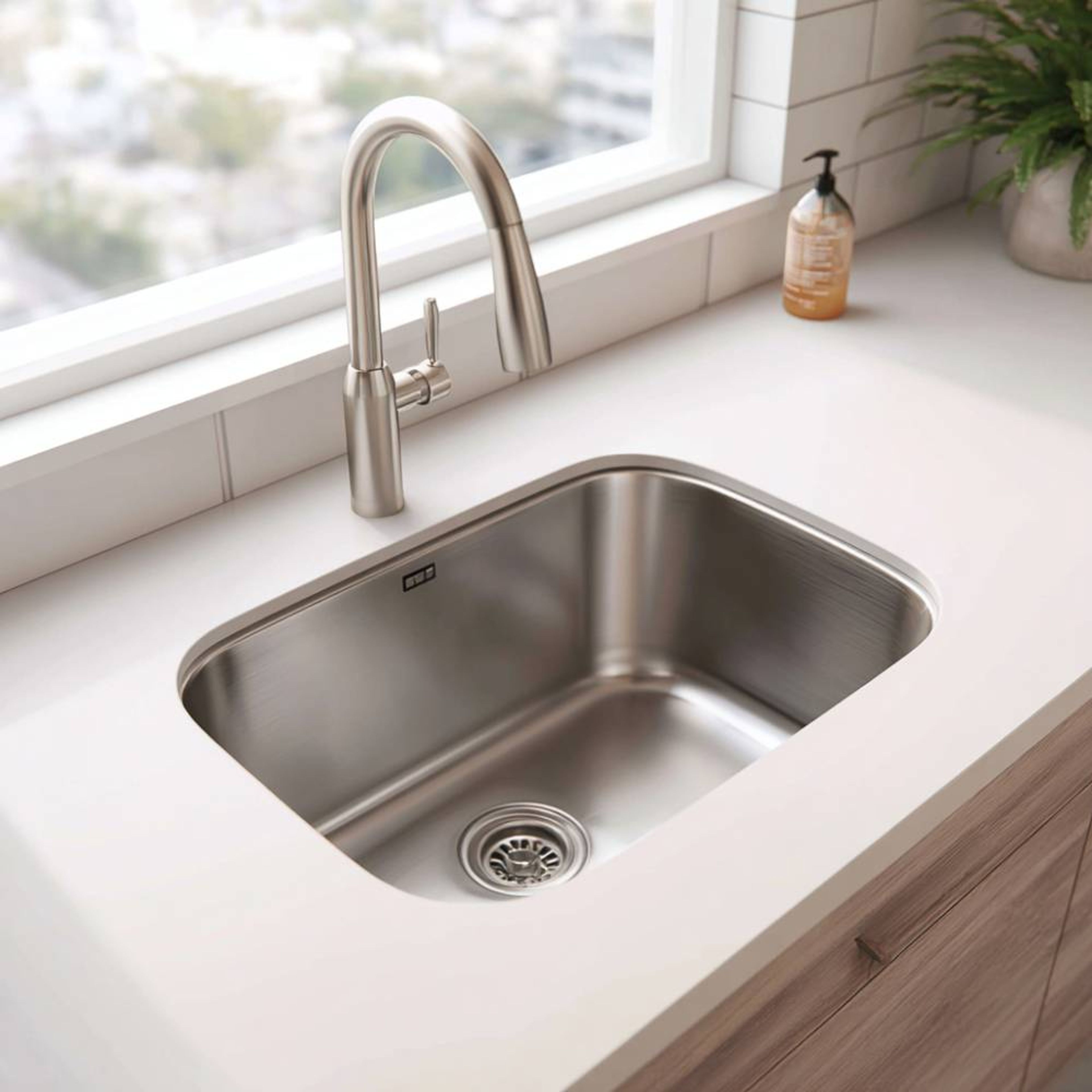 Stainless Steel Single Bowl Undermount Kitchen Sink Design